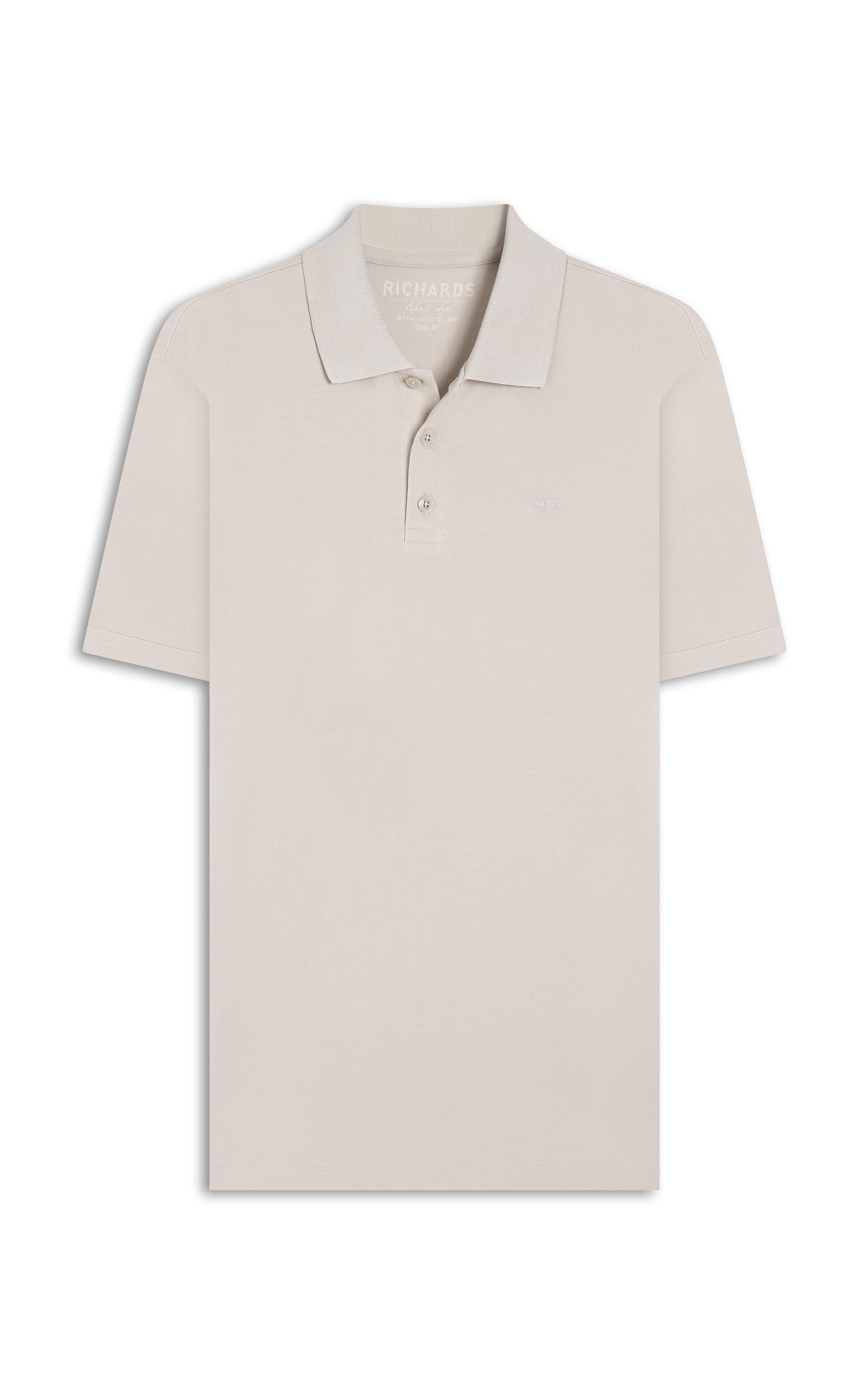 Polo Piquet Lisa Areia