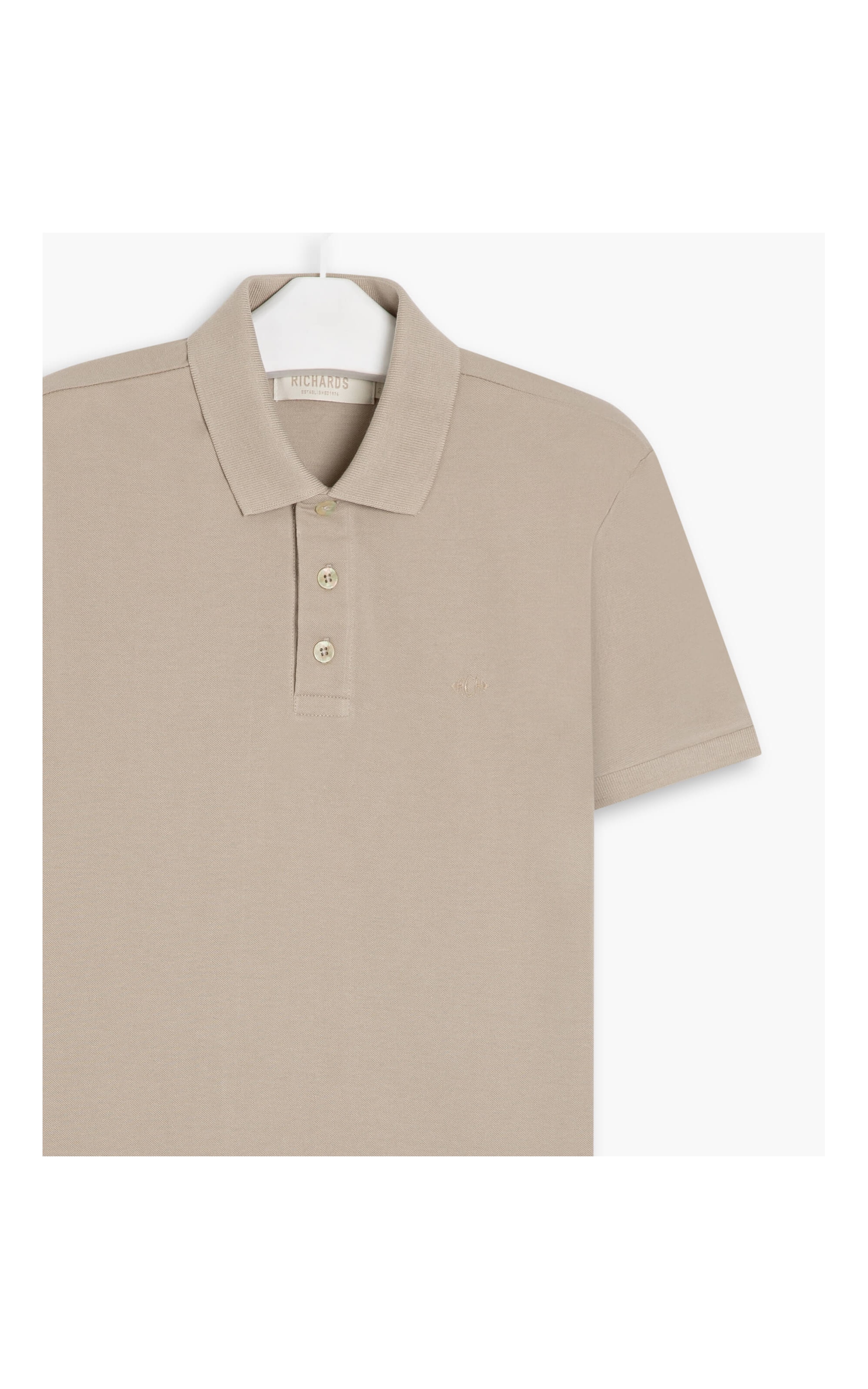 Polo Piquet Lisa Areia