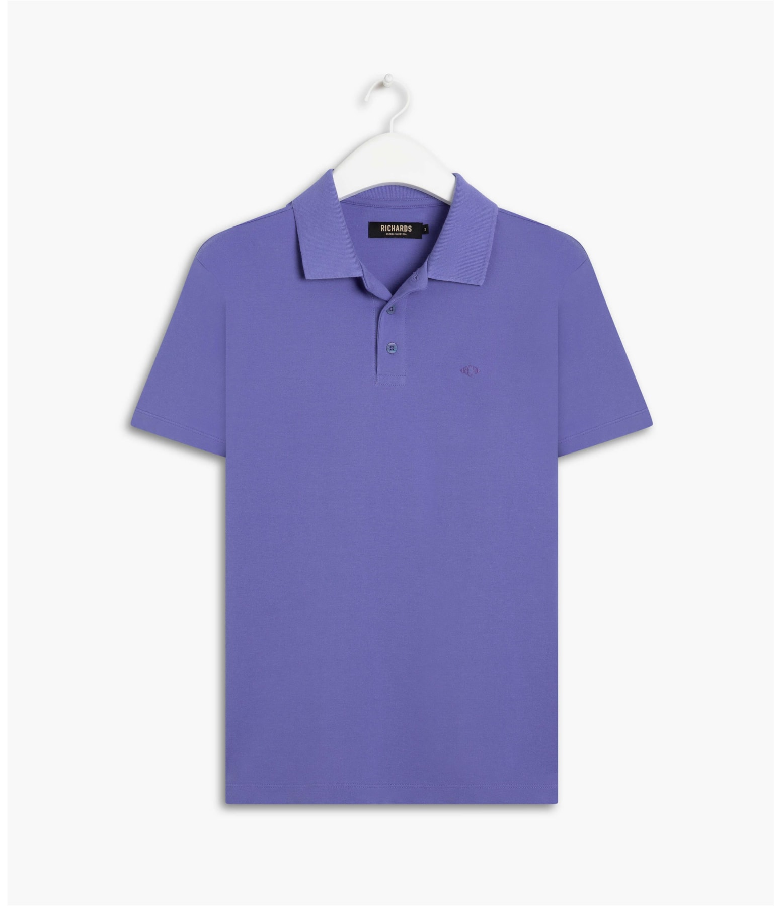 Polo Piquet Lisa Azul Bic