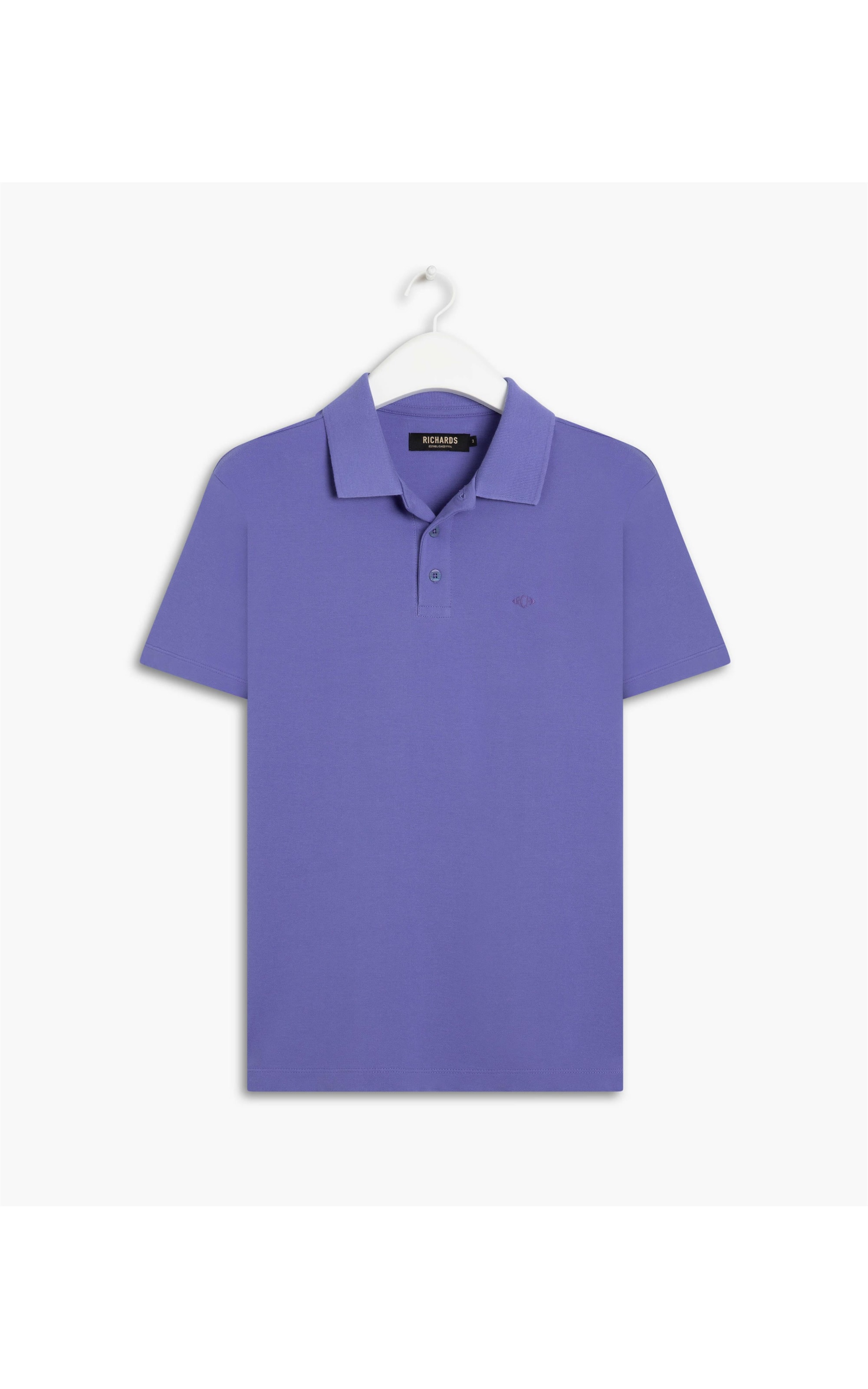 Polo Piquet Lisa Azul Bic