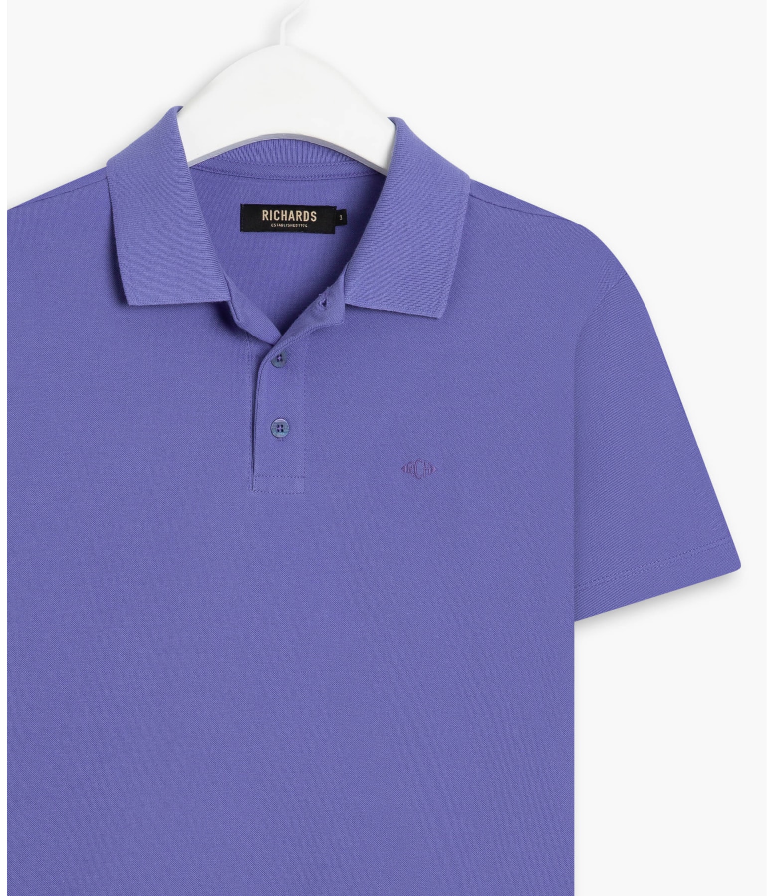Polo Piquet Lisa Azul Bic