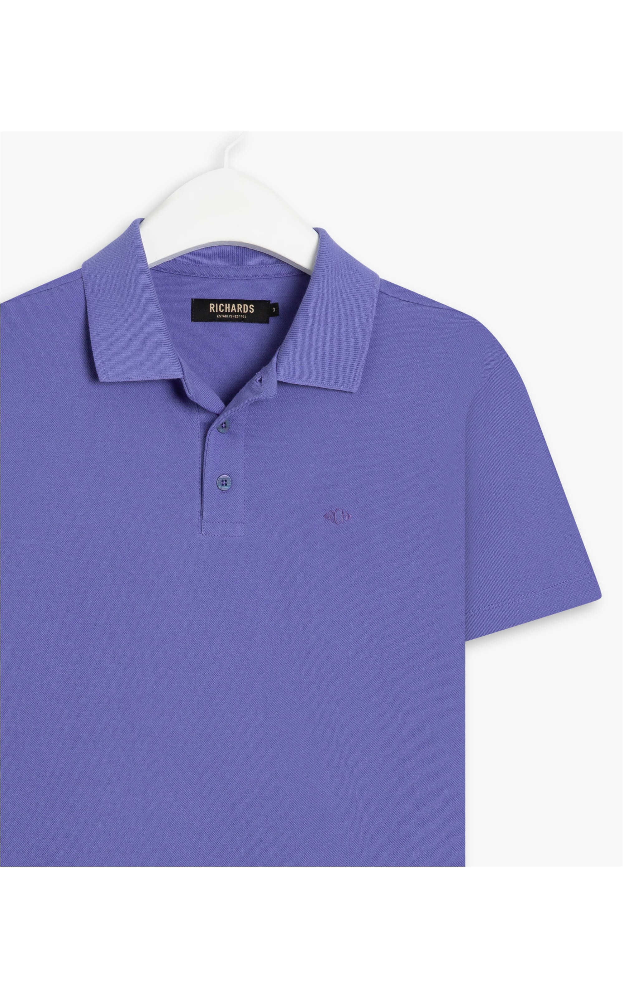 Polo Piquet Lisa Azul Bic
