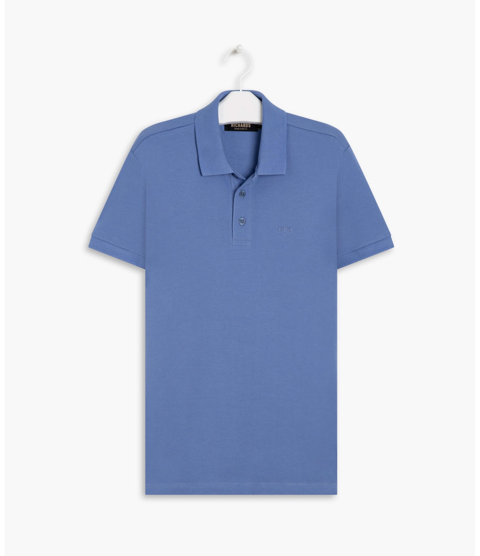 Polo Piquet Lisa Azul Bic