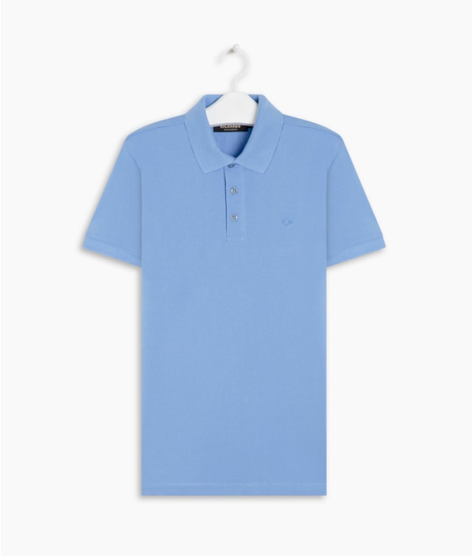 Polo Piquet Lisa Azul Chofer
