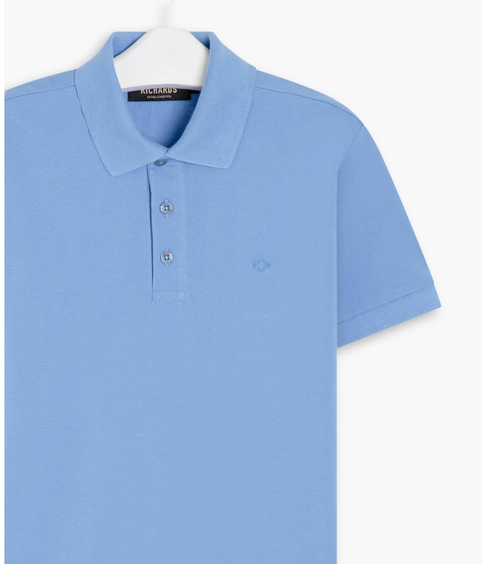 Polo Piquet Lisa Azul Chofer