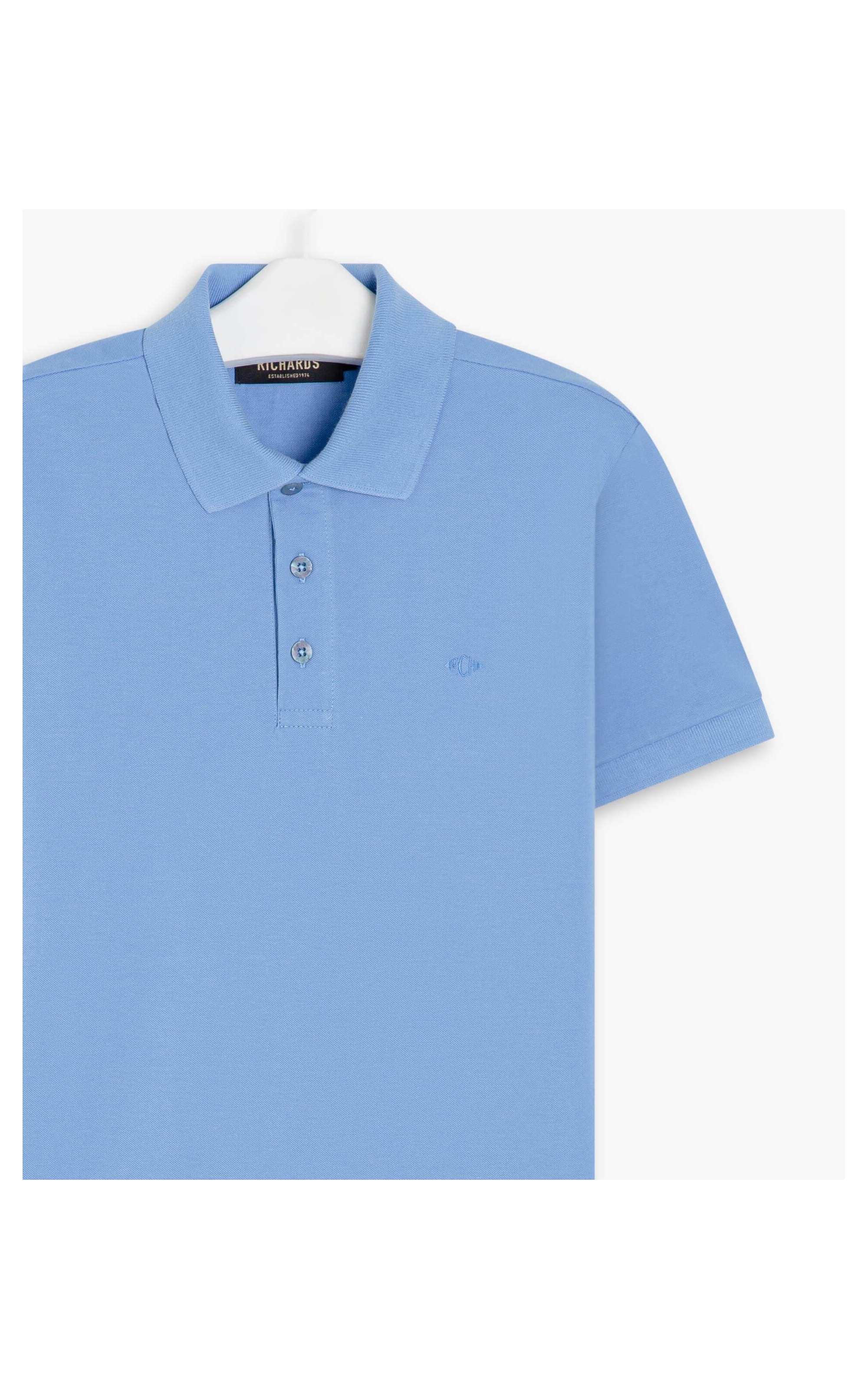 Polo Piquet Lisa Azul Chofer