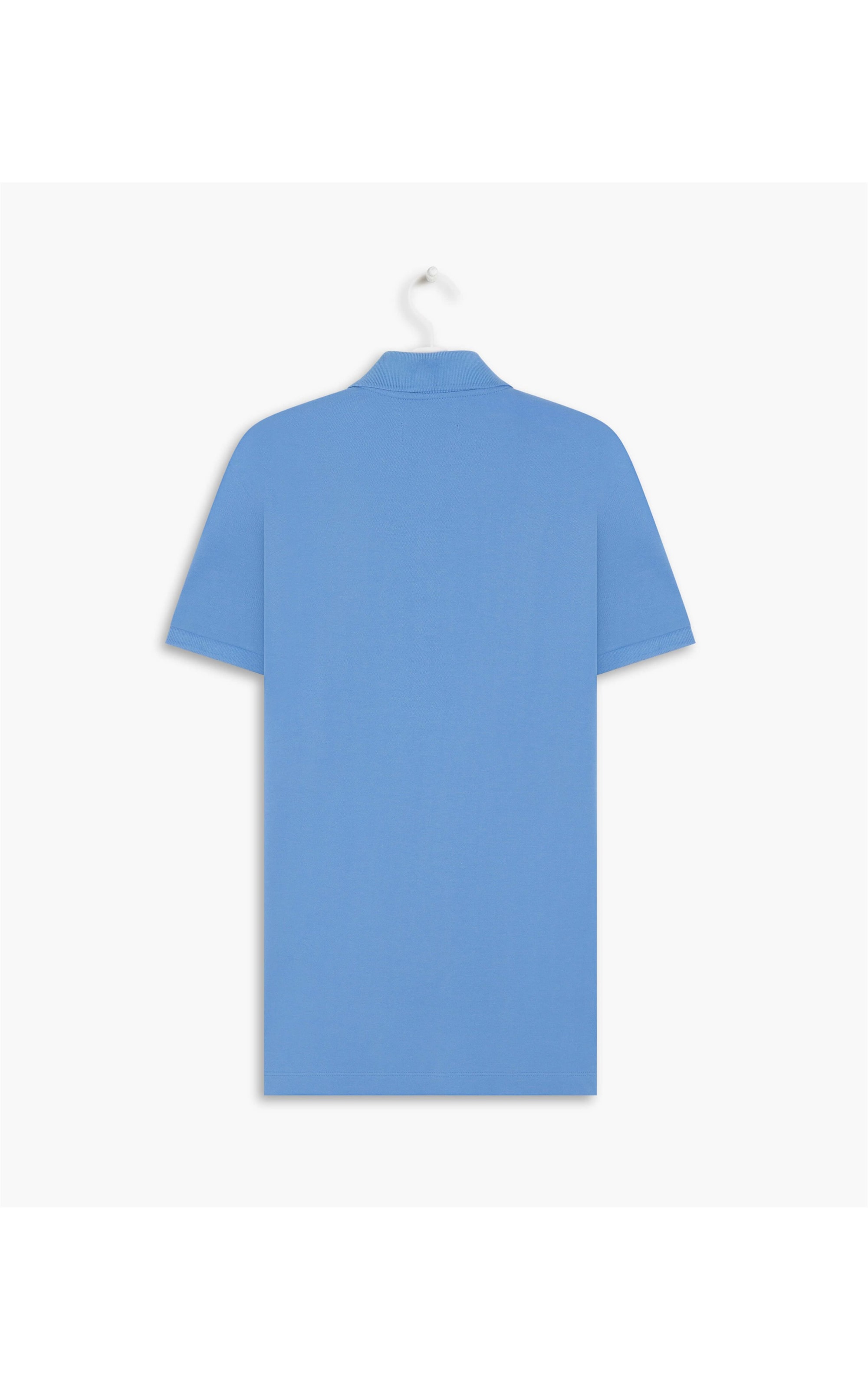Polo Piquet Lisa Azul Claro