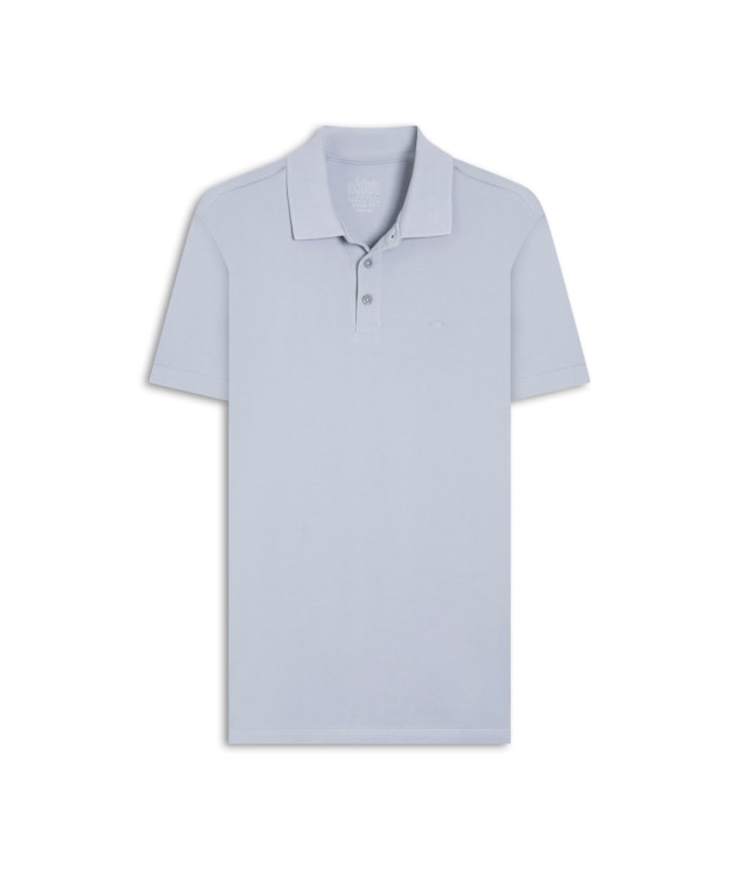 Polo Piquet Lisa Azul Claro