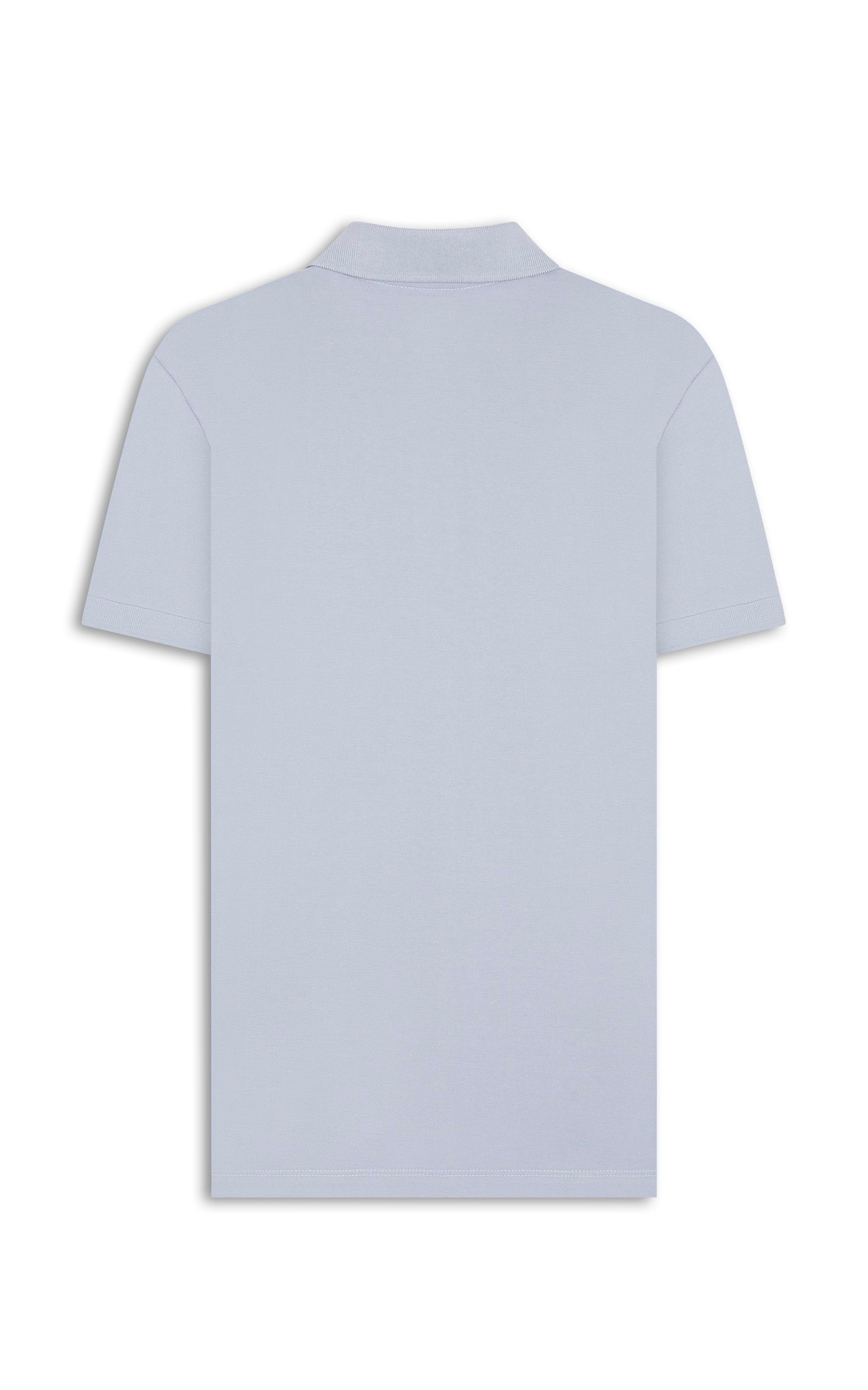 Polo Piquet Lisa Azul Claro