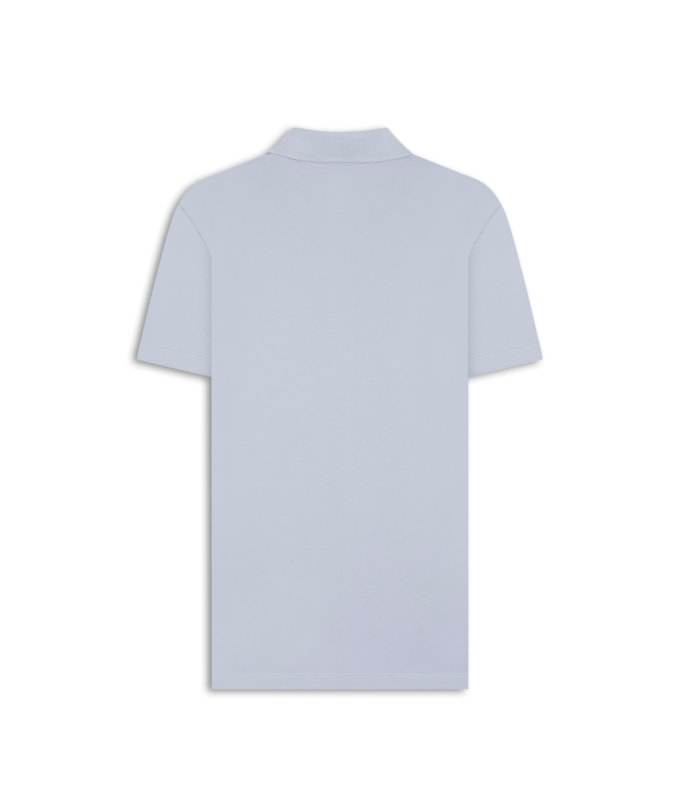 Polo Piquet Lisa Azul Claro