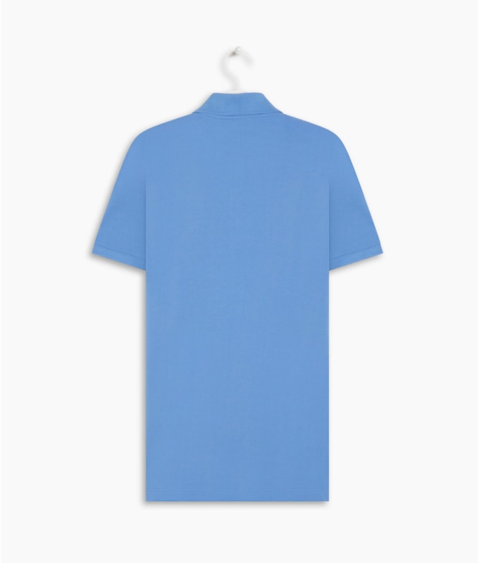Polo Piquet Lisa Azul Claro i