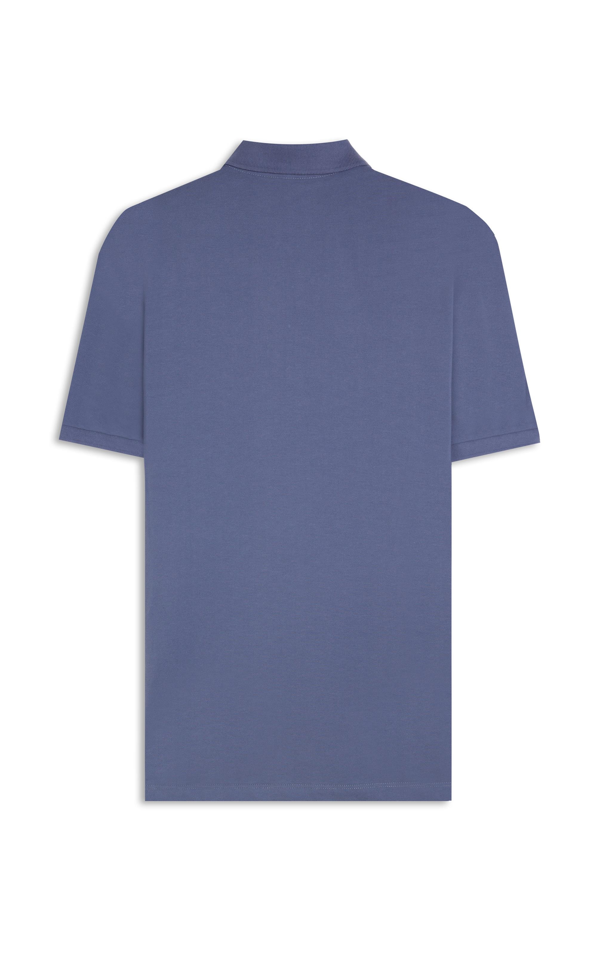 Polo Piquet Lisa Azul Jeans