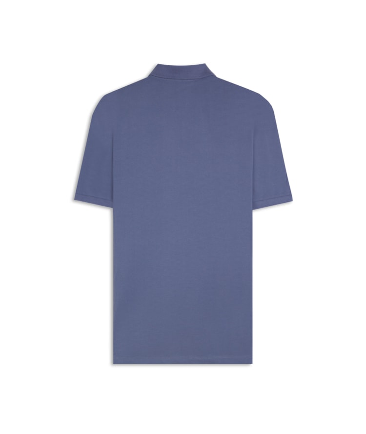 Polo Piquet Lisa Azul Jeans