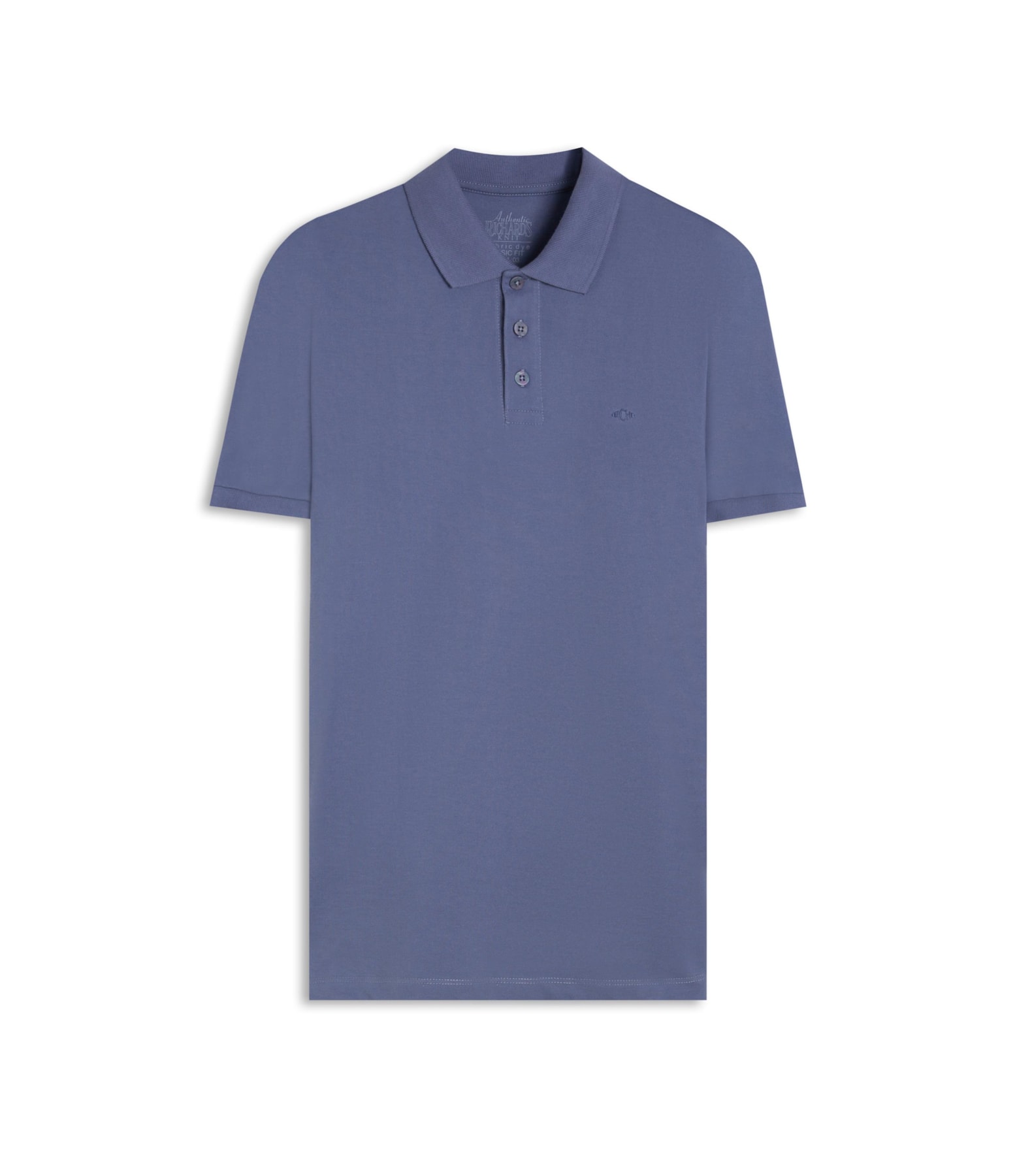 Polo Piquet Lisa Azul Jeans