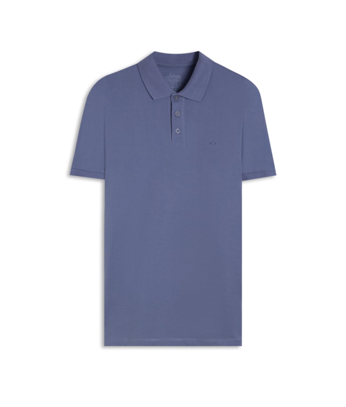 Polo Piquet Lisa Azul Jeans