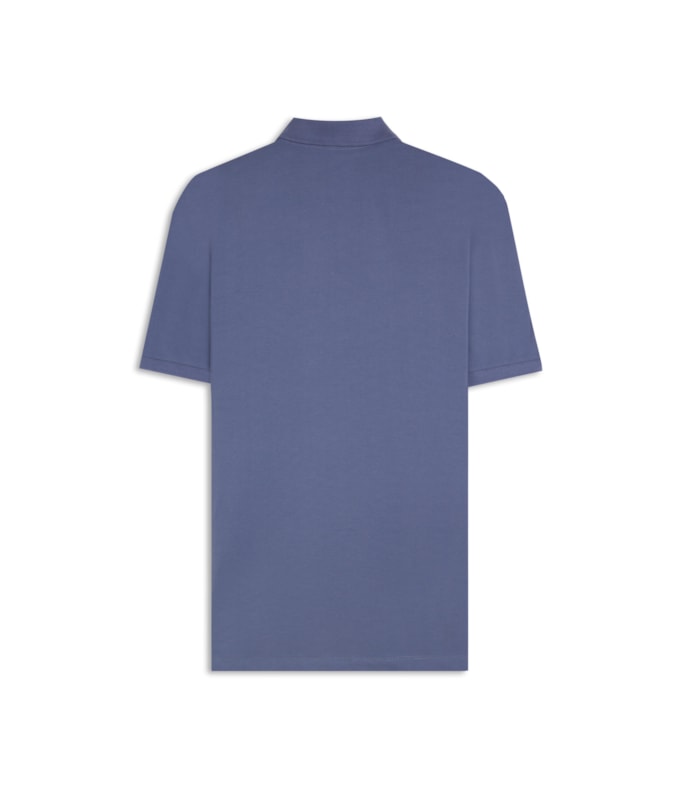 Polo Piquet Lisa Azul Jeans