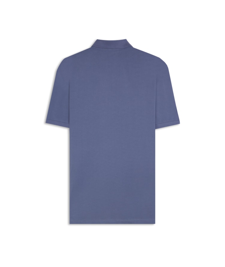 Polo Piquet Lisa Azul Jeans