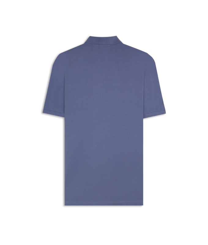 Polo Piquet Lisa Azul Jeans