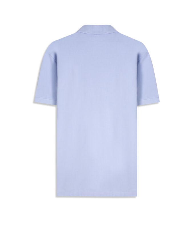 Polo Piquet Lisa Azul Seco
