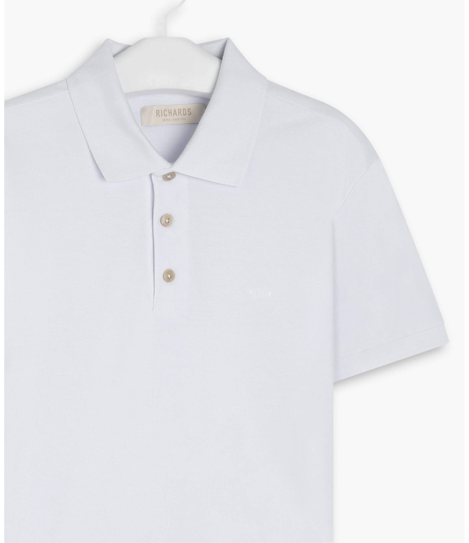 Polo Piquet Lisa Branco