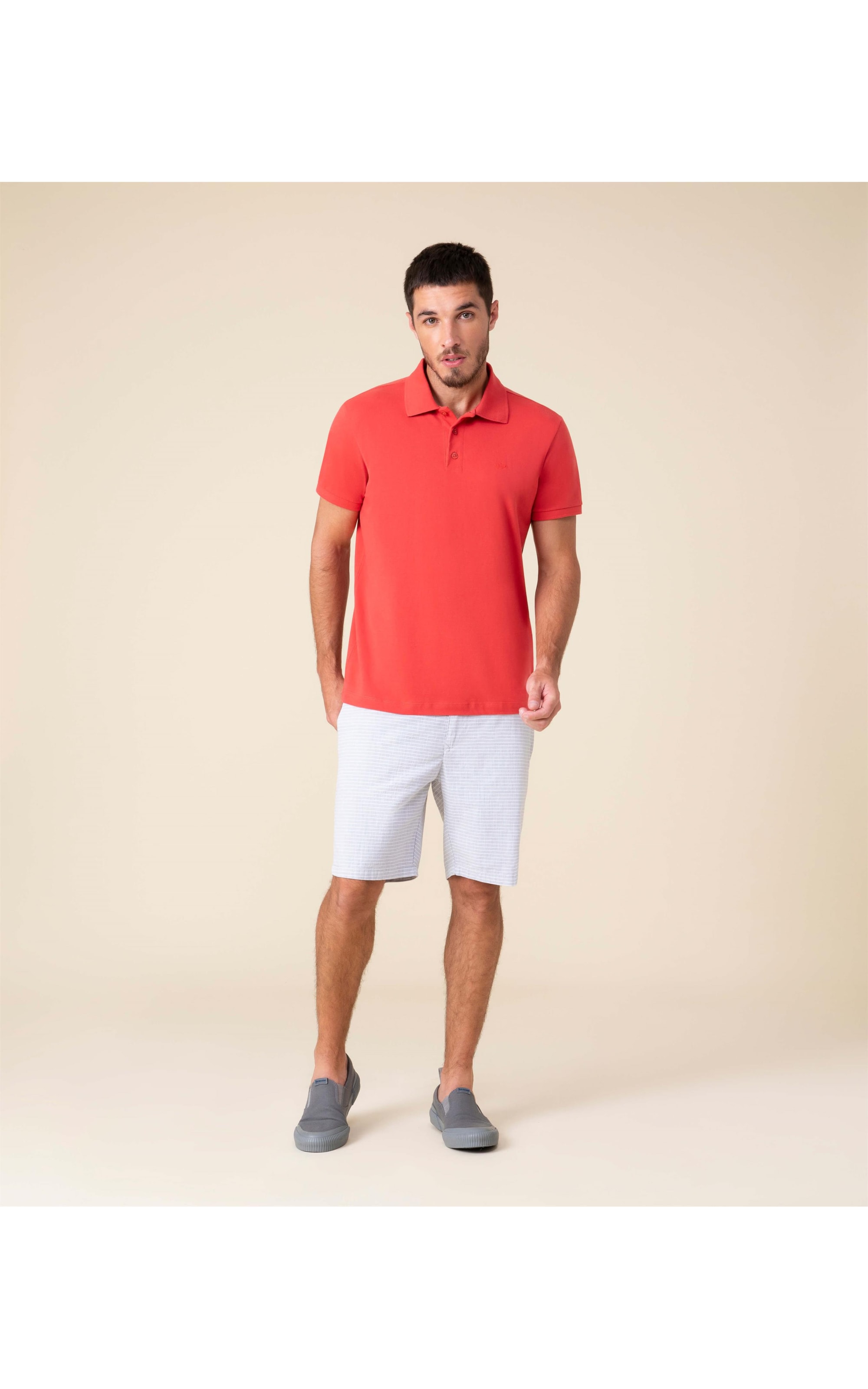 Polo Piquet Lisa Cereja