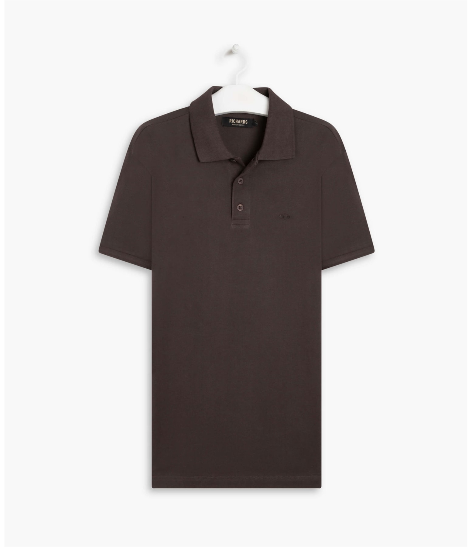 Polo Piquet Lisa Dark Brown