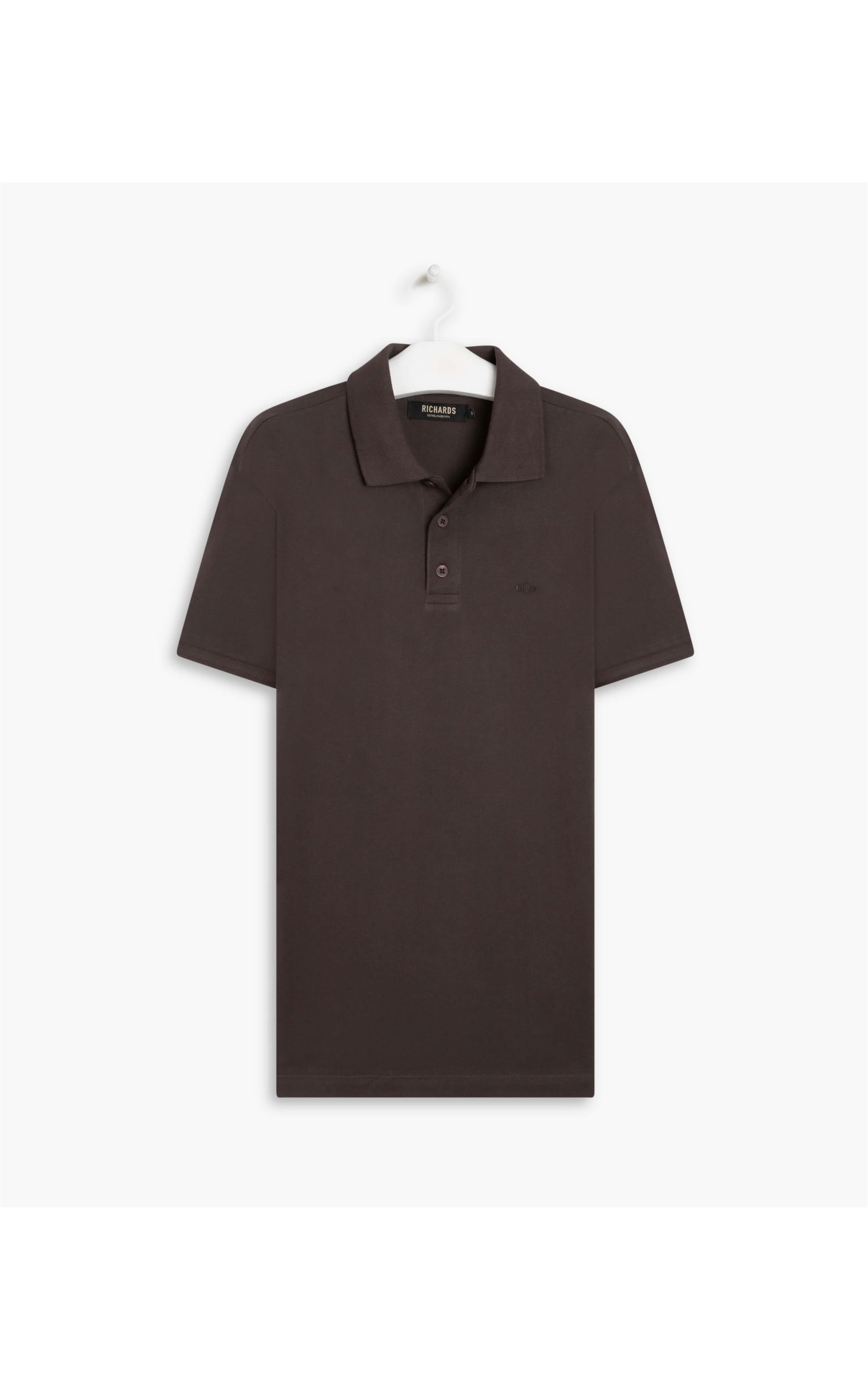 Polo Piquet Lisa Dark Brown