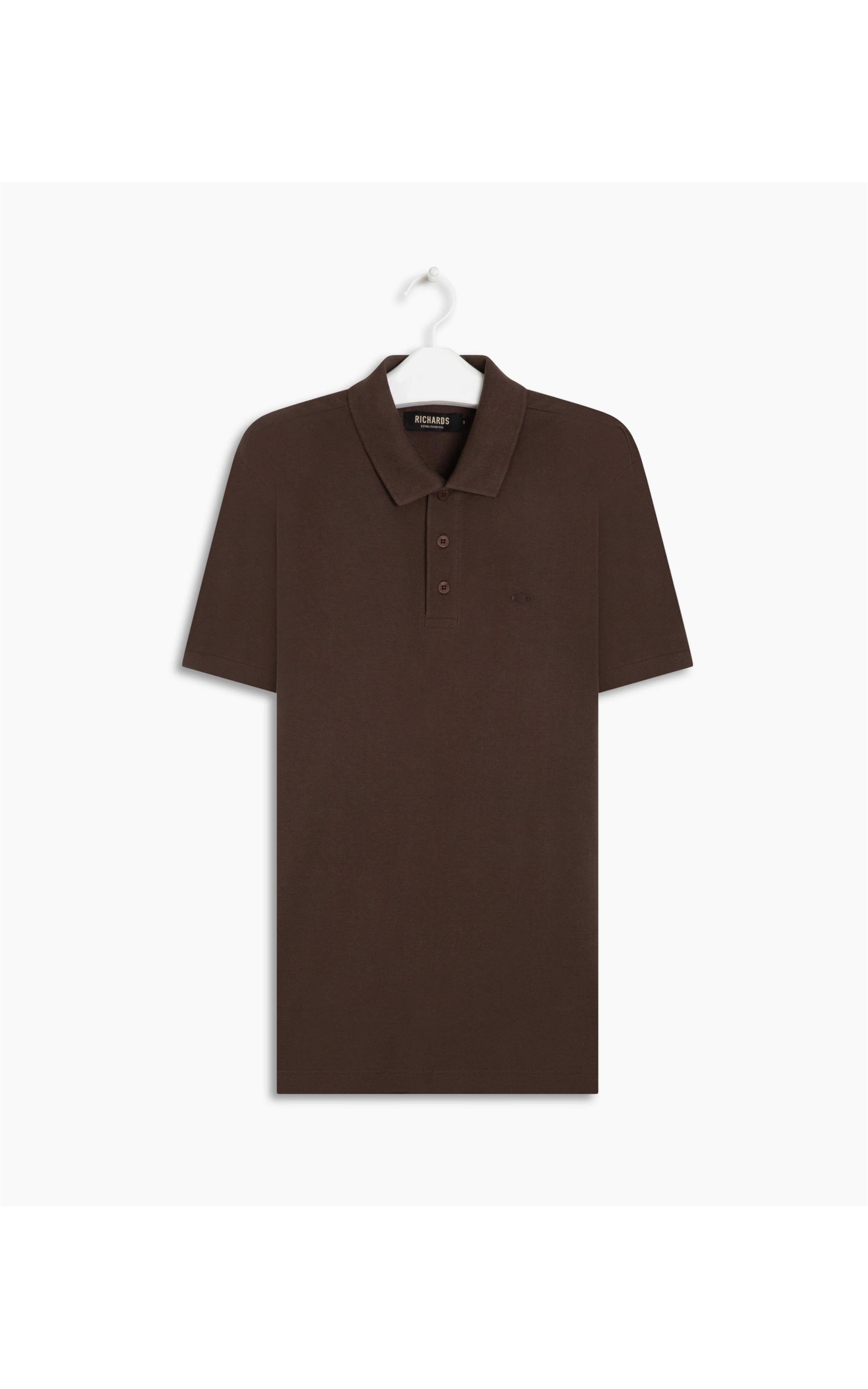 Polo Piquet Lisa Dark Brown