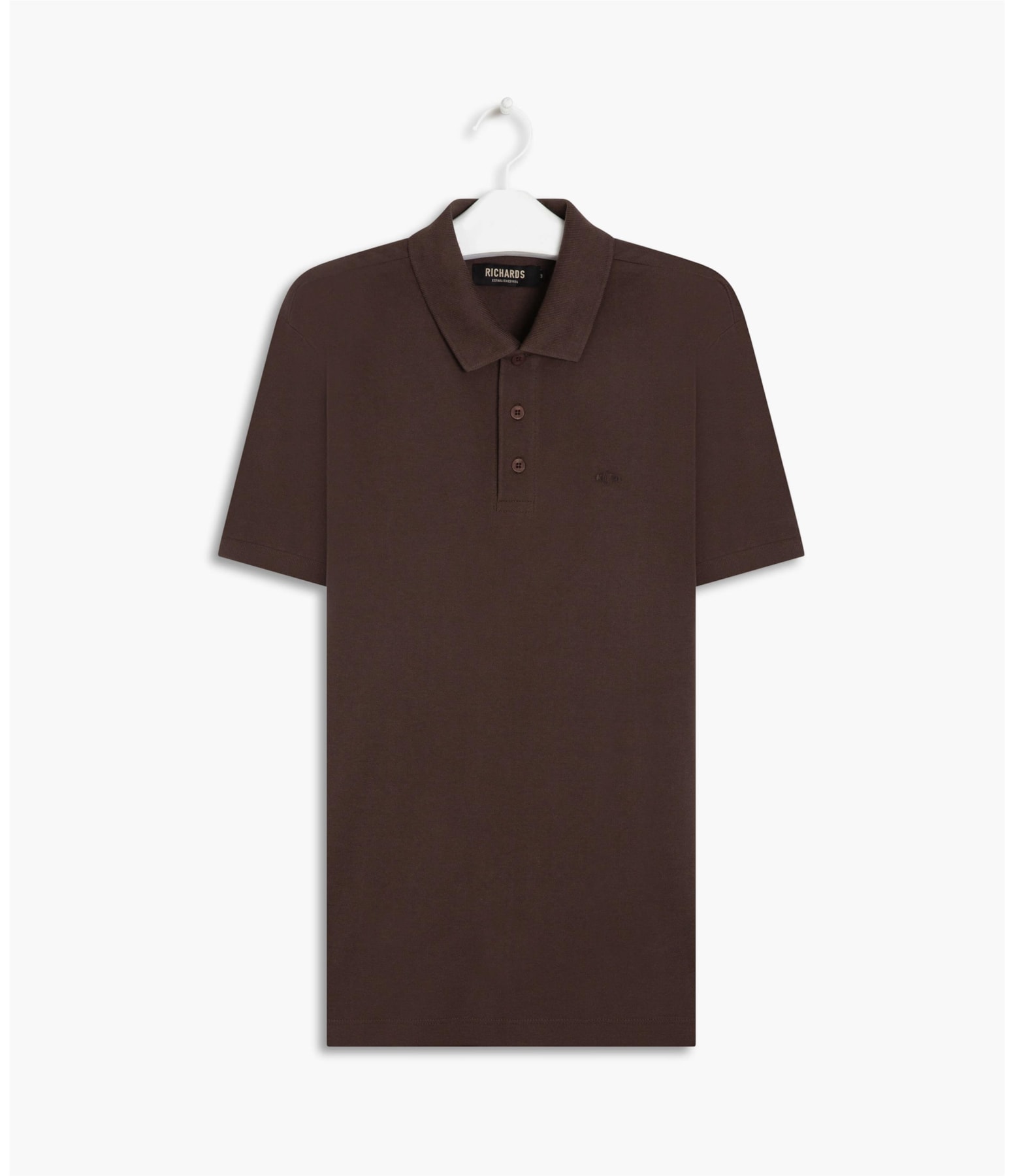 Polo Piquet Lisa Dark Brown