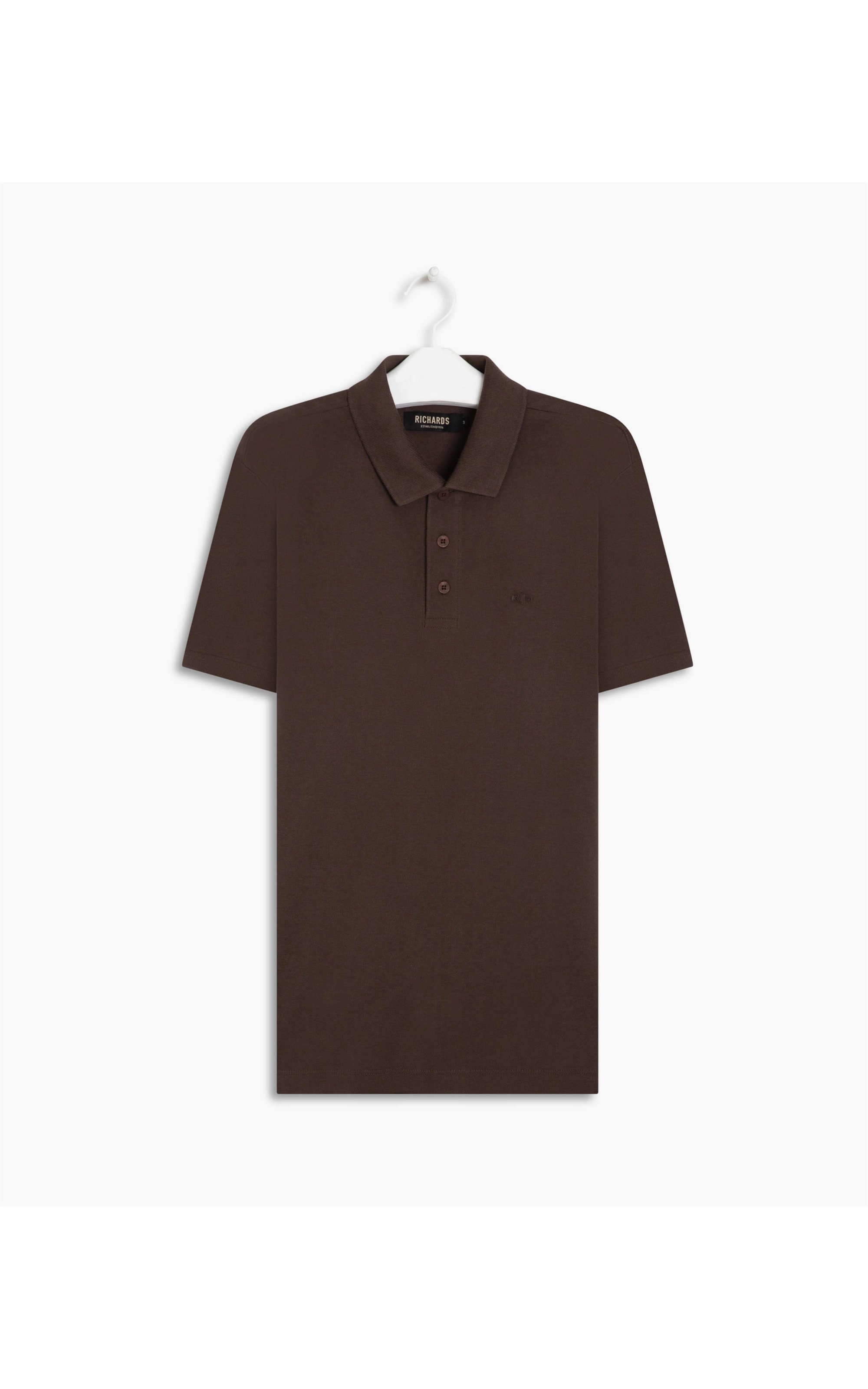 Polo Piquet Lisa Dark Brown