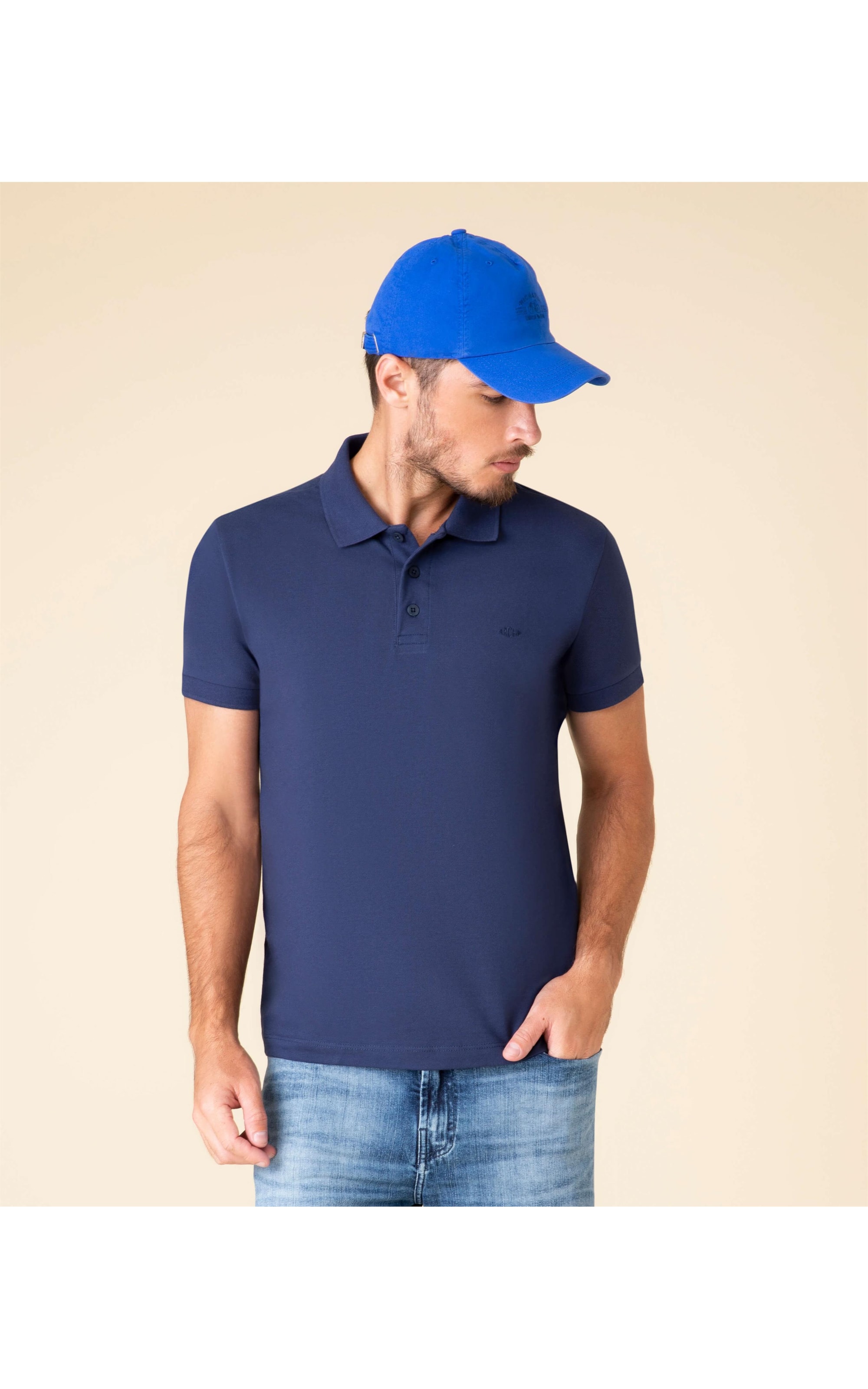 Polo Piquet Lisa Dark Navy