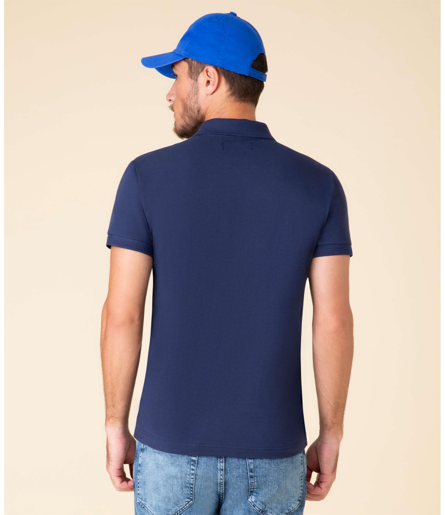 Polo Piquet Lisa Dark Navy