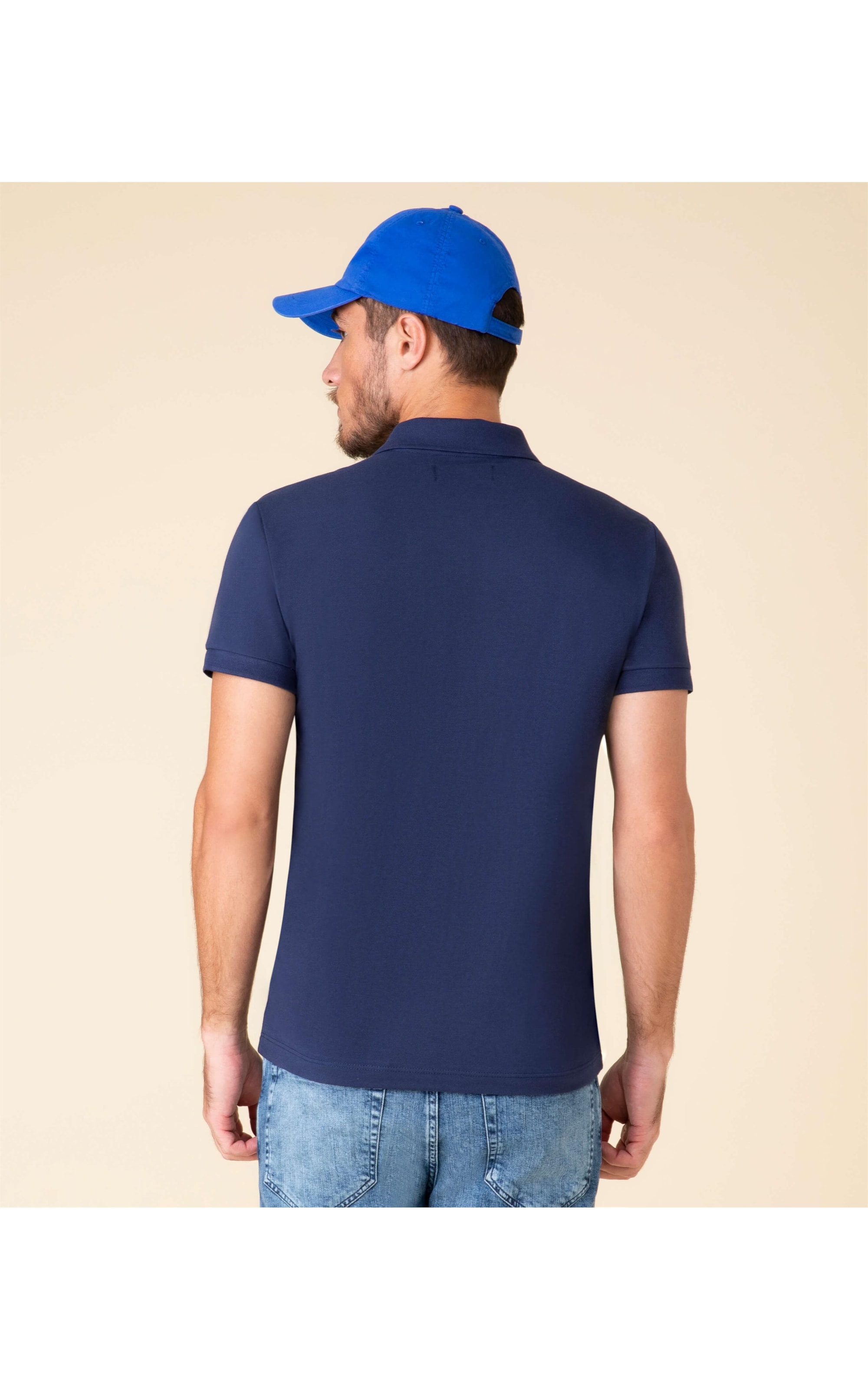 Polo Piquet Lisa Dark Navy