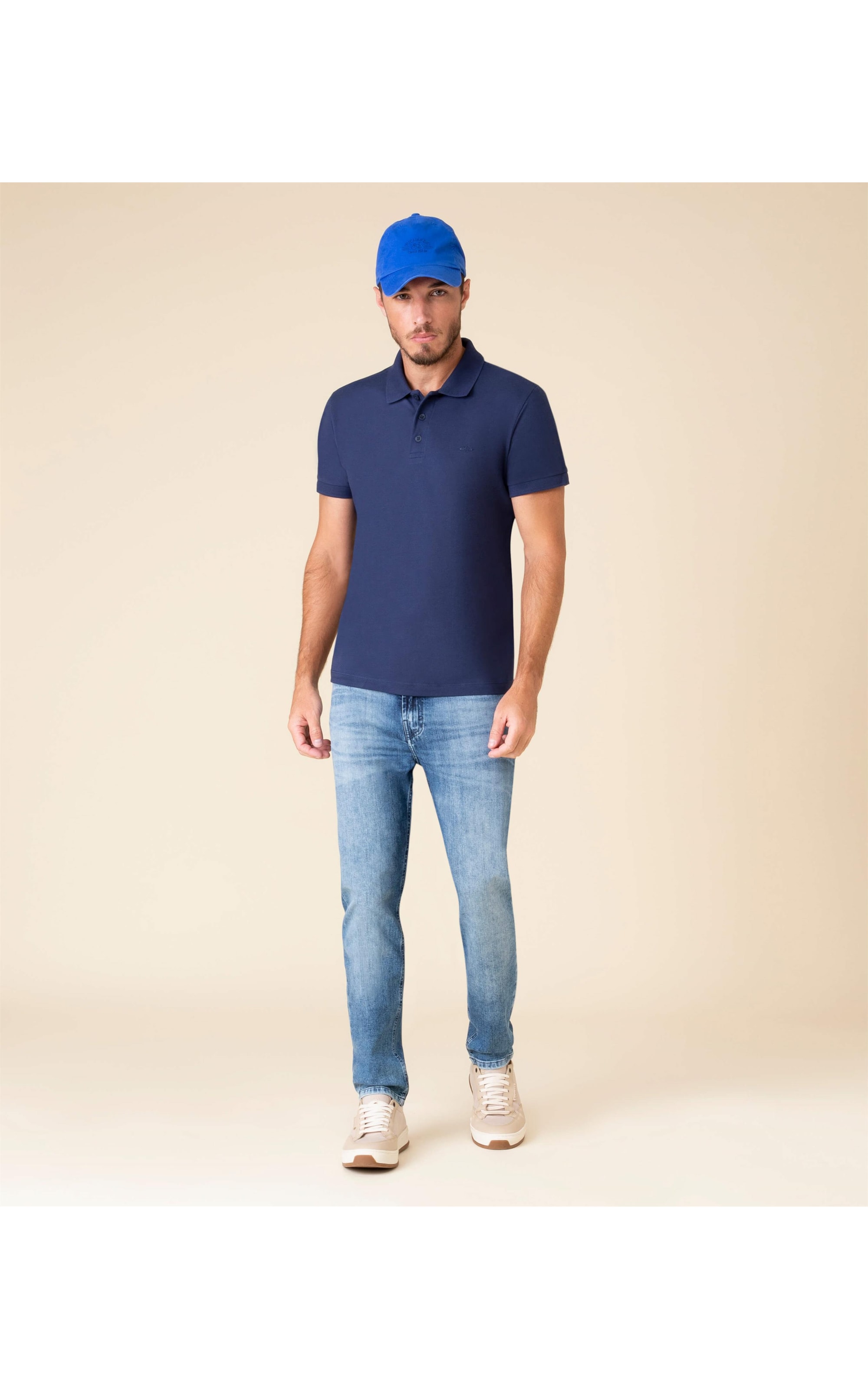 Polo Piquet Lisa Dark Navy
