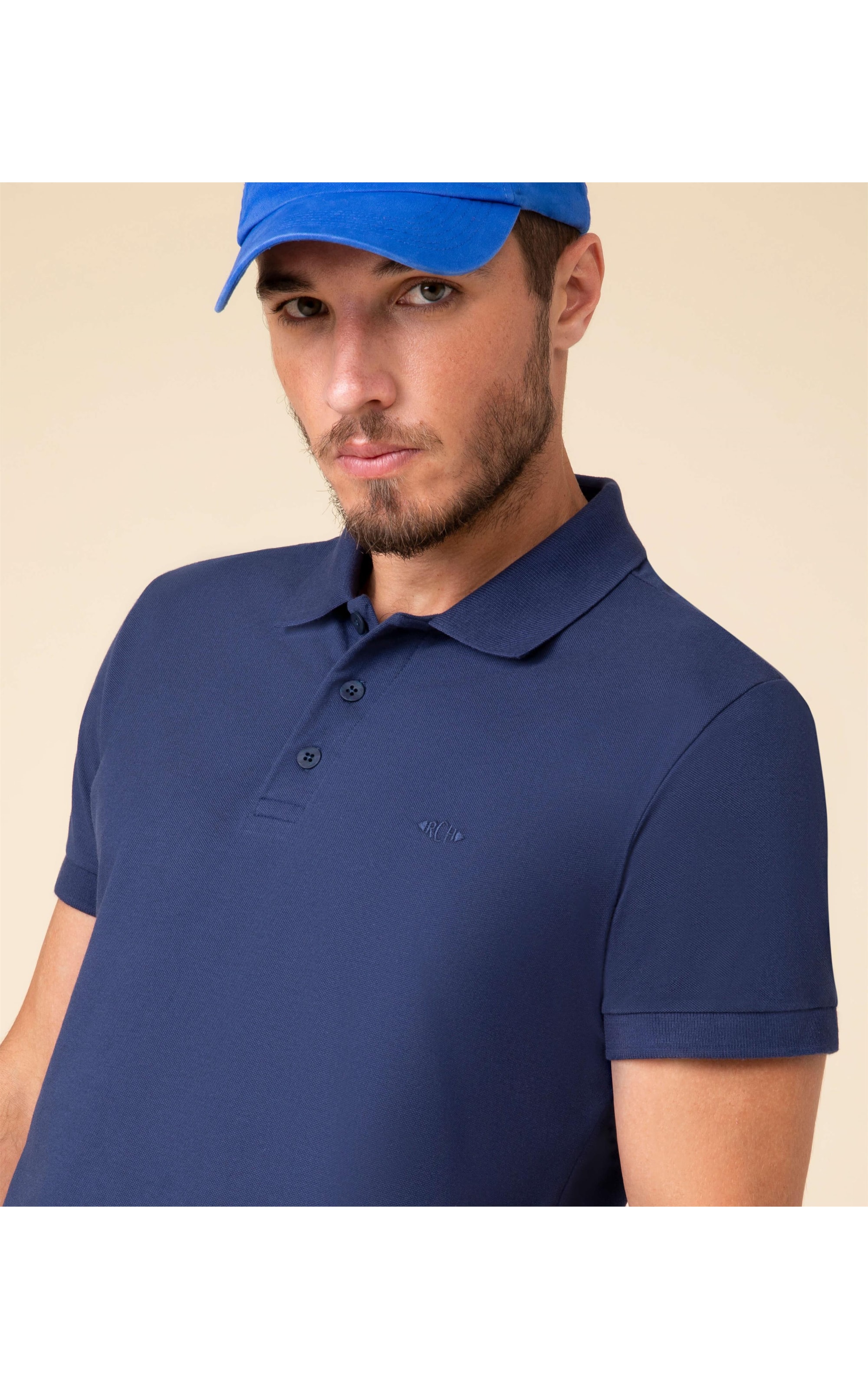 Polo Piquet Lisa Dark Navy
