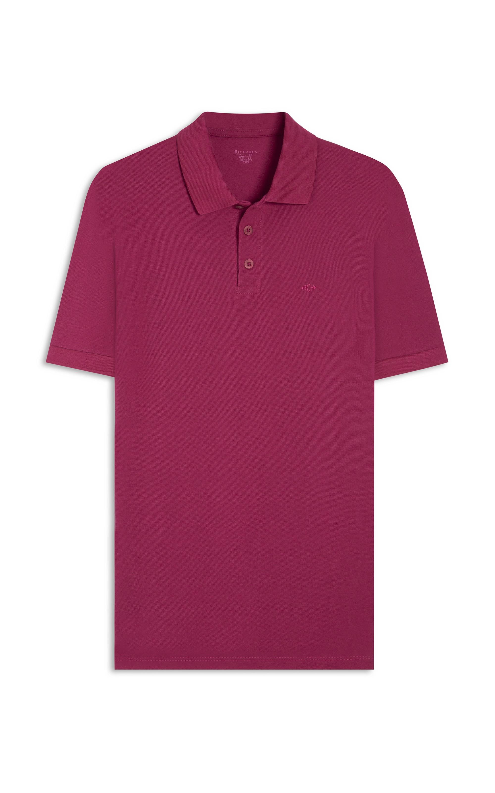 Polo Piquet Lisa Fucsia