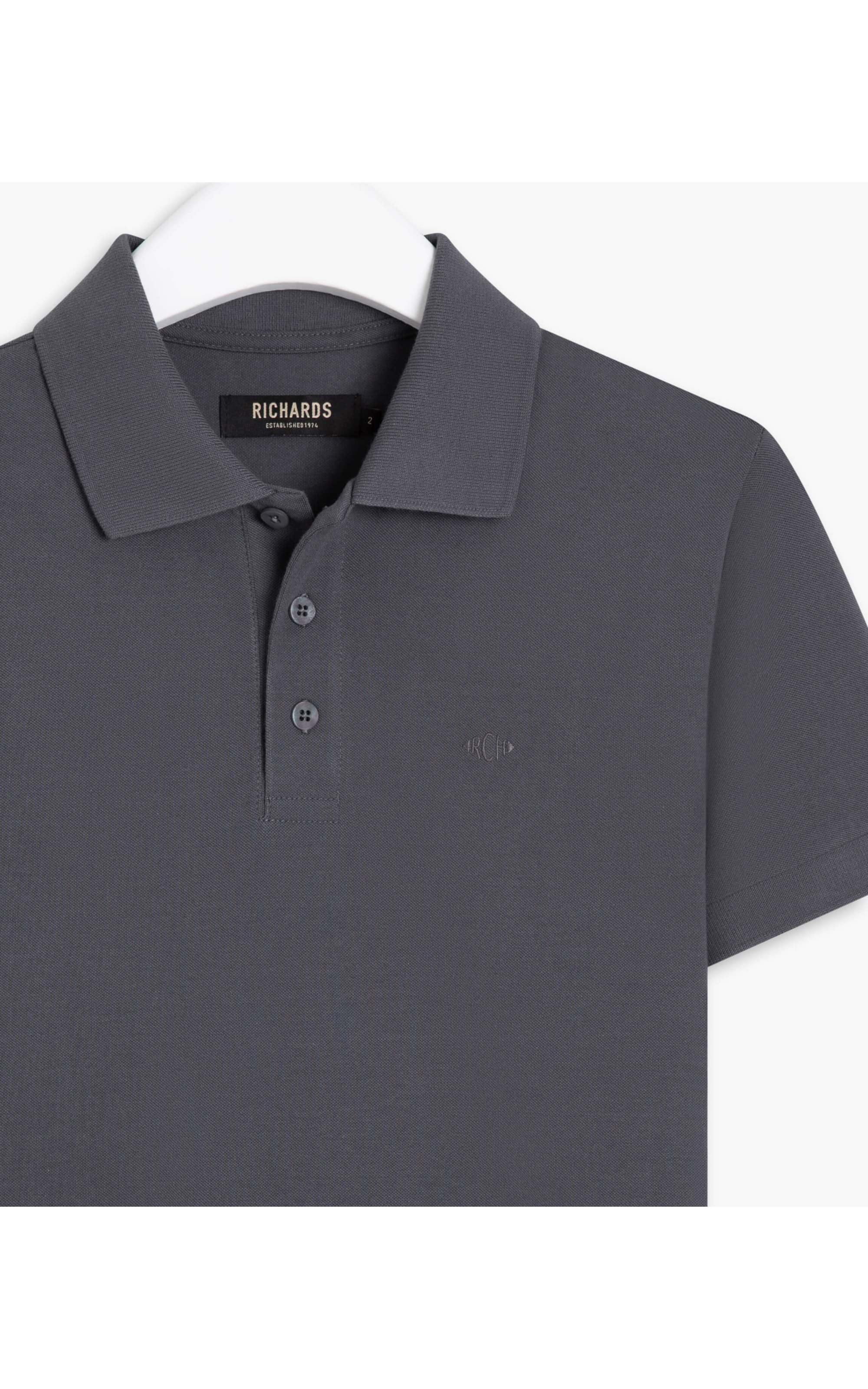 Polo Piquet Lisa Grafite