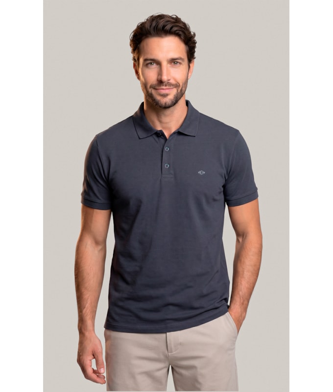 Polo Piquet Lisa Grafite