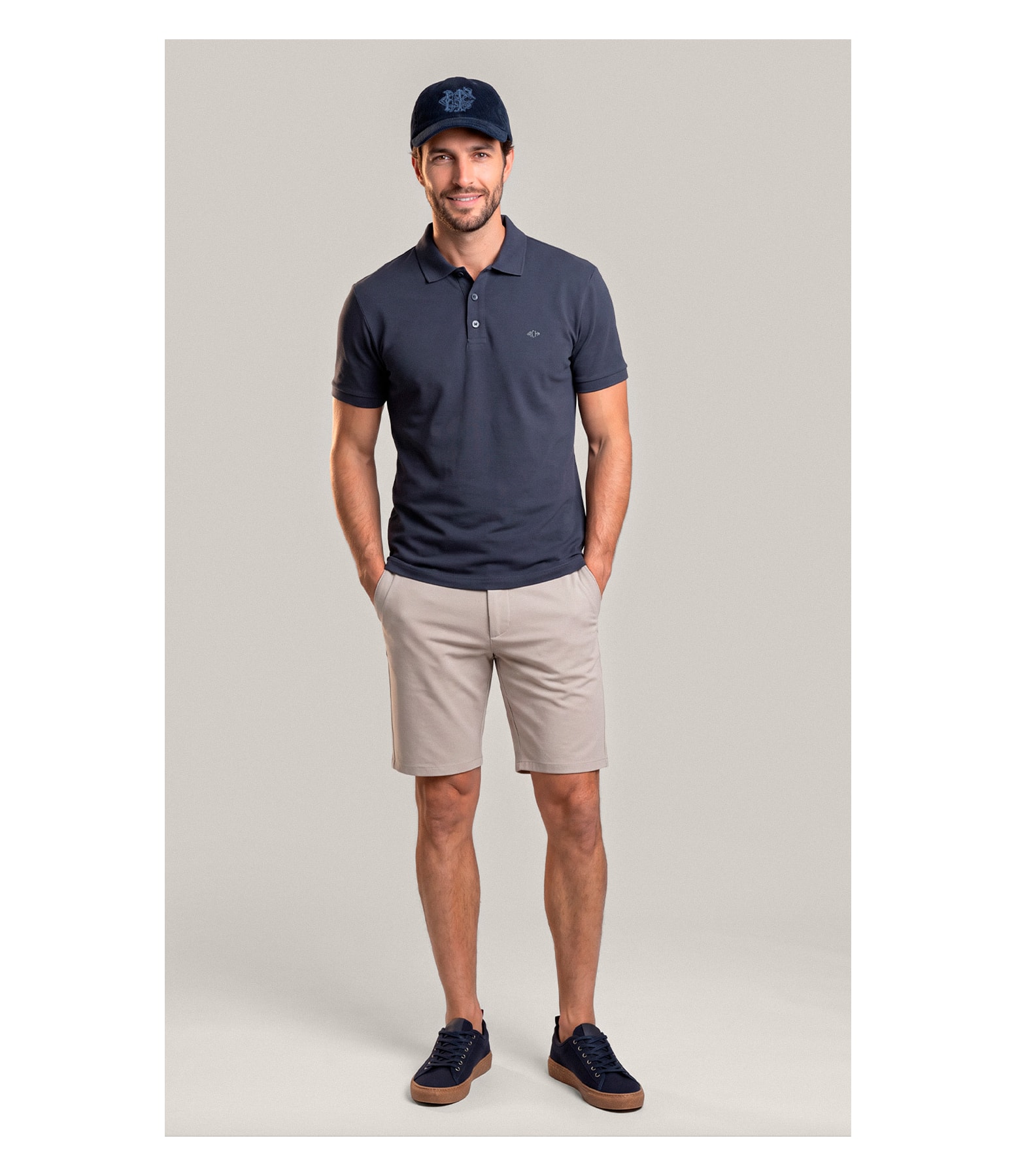 Polo Piquet Lisa Grafite