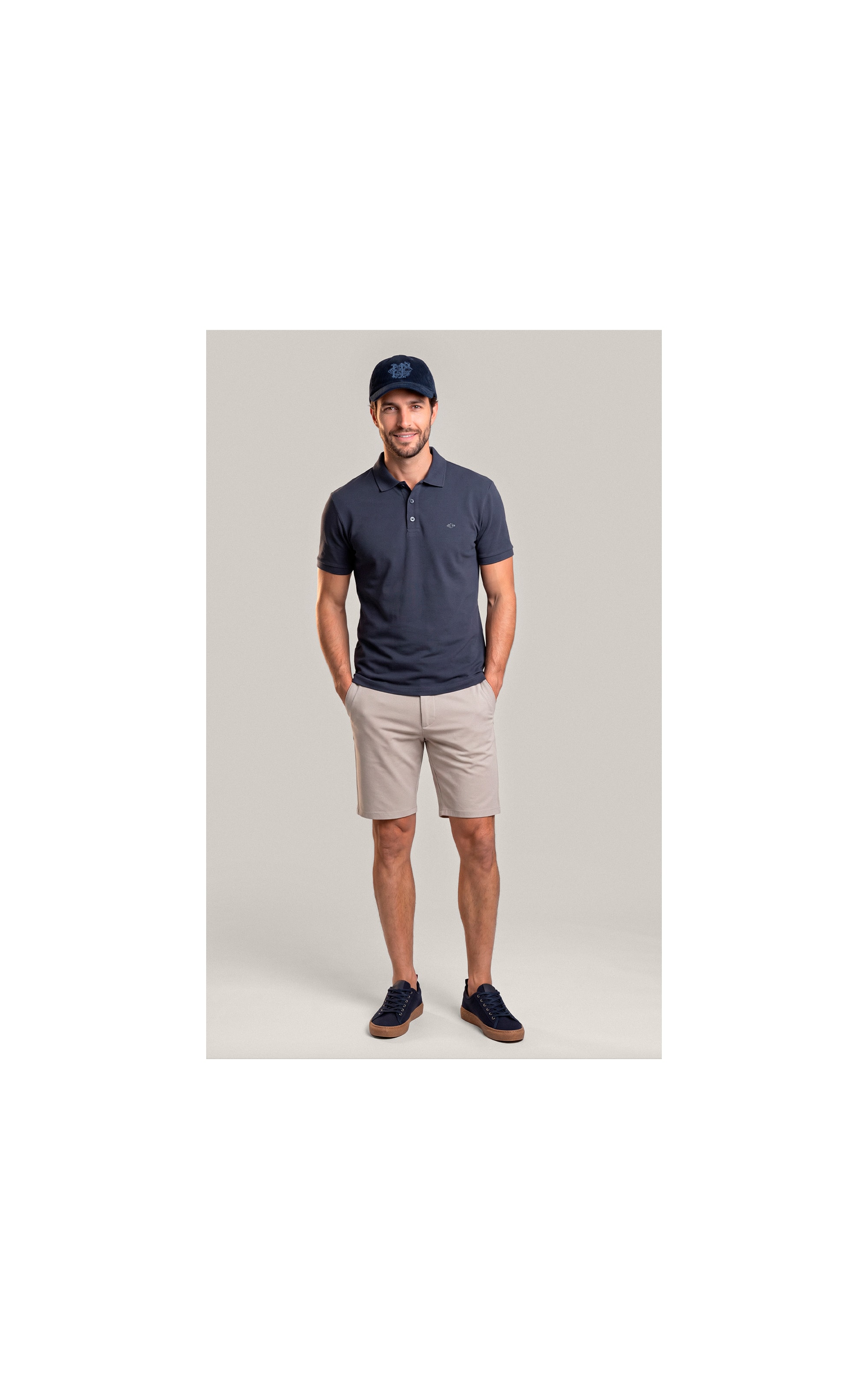 Polo Piquet Lisa Grafite
