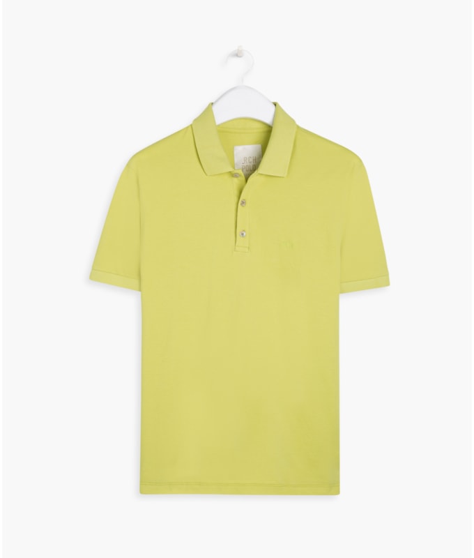 Polo Piquet Lisa Mc Amarelo
