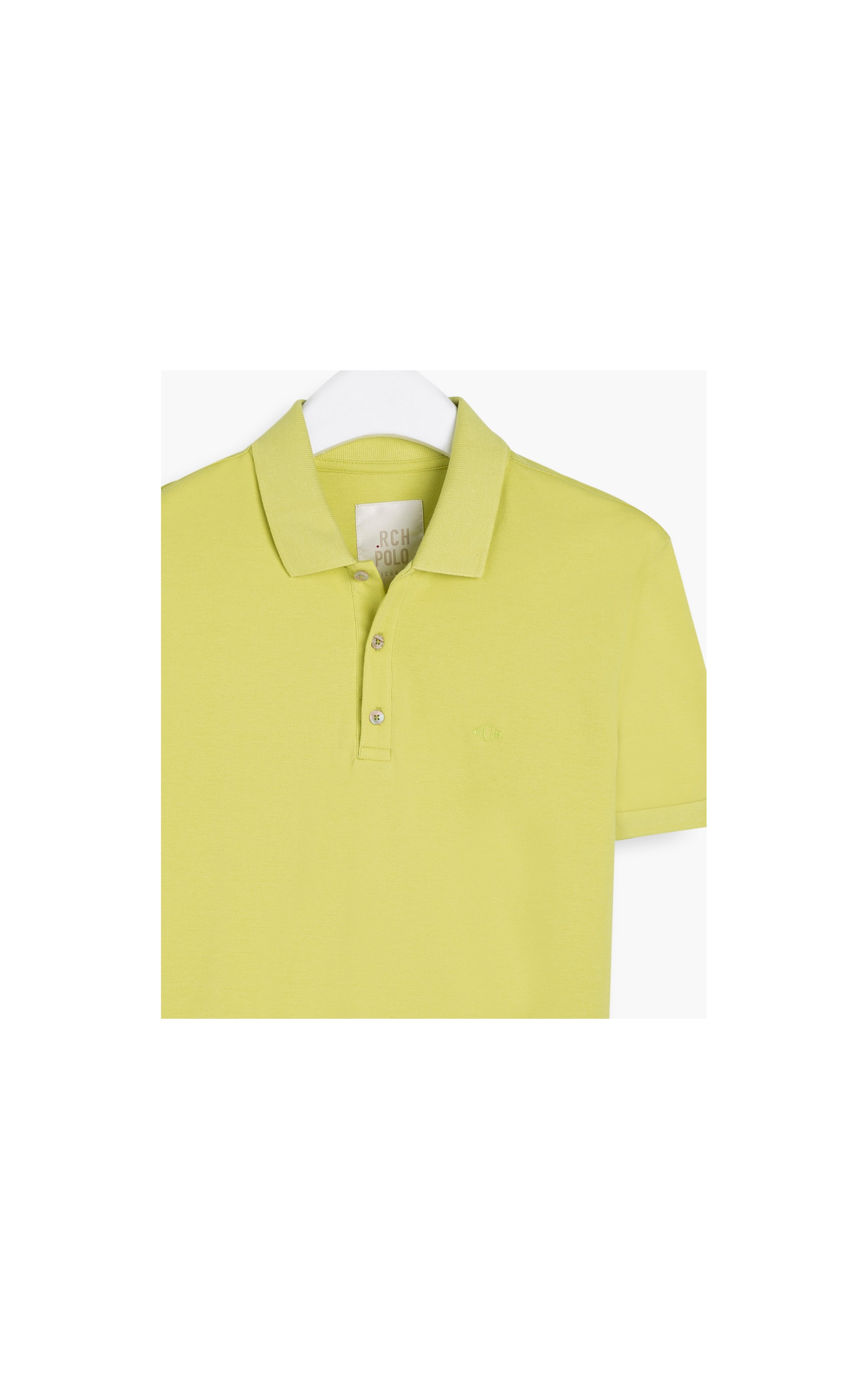 Polo Piquet Lisa Mc Amarelo