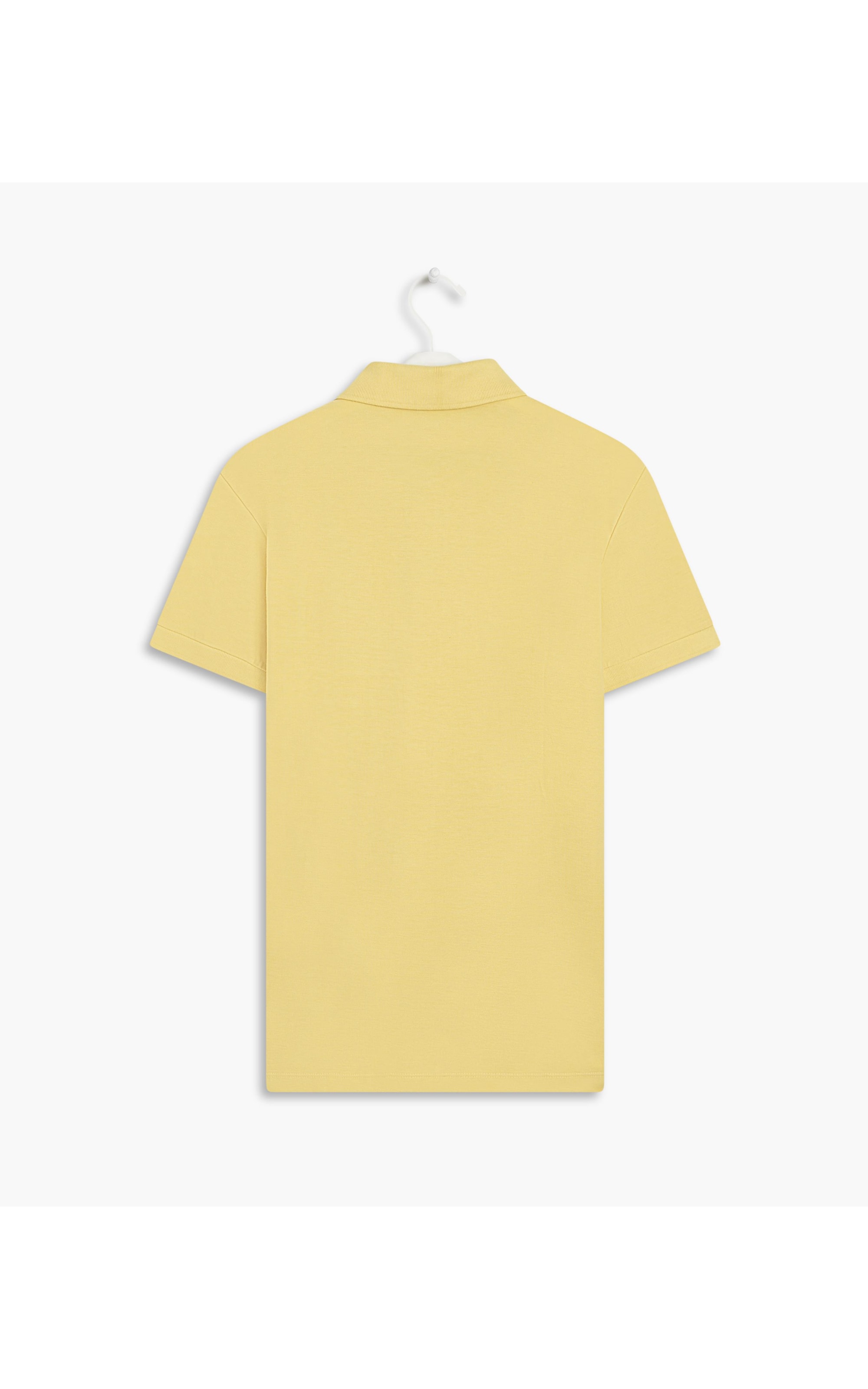 Polo Piquet Lisa Mc Amarelo Claro