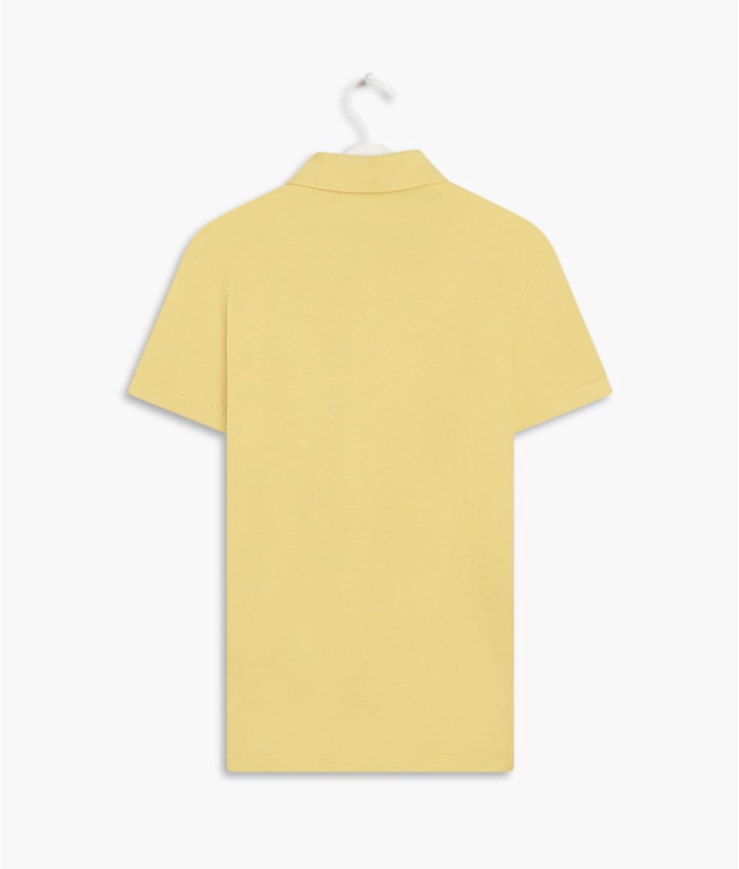 Polo Piquet Lisa Mc Amarelo Claro