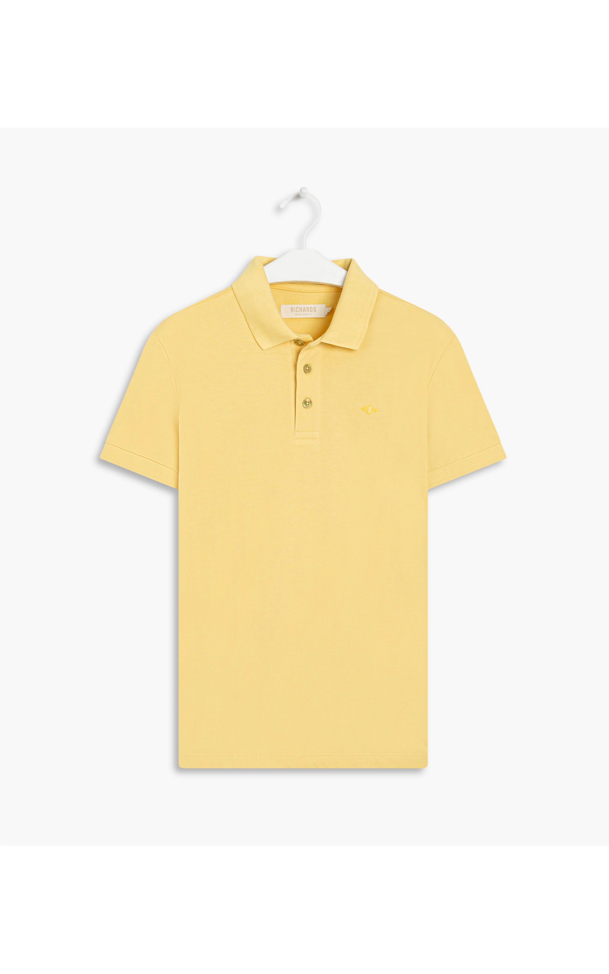 Polo Piquet Lisa Mc Amarelo Claro