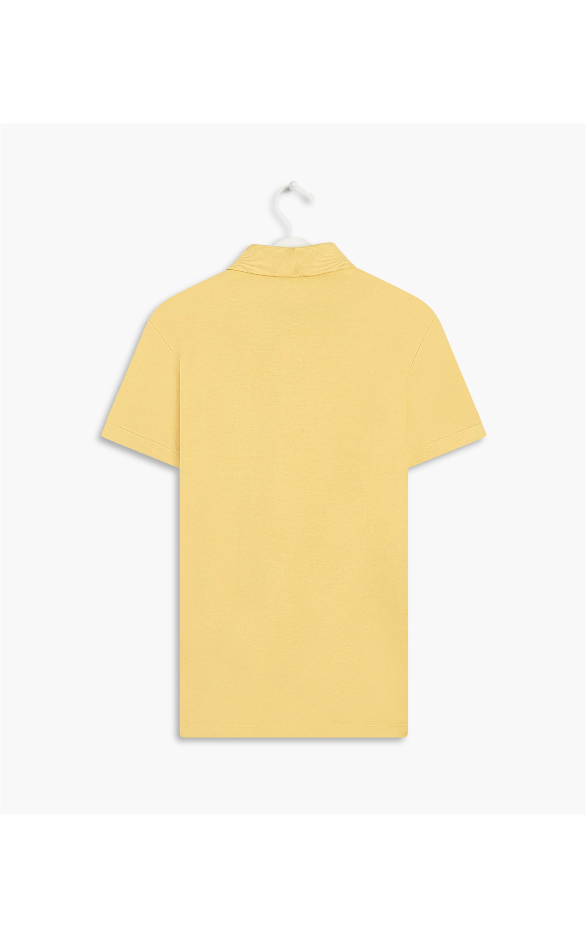 Polo Piquet Lisa Mc Amarelo Claro