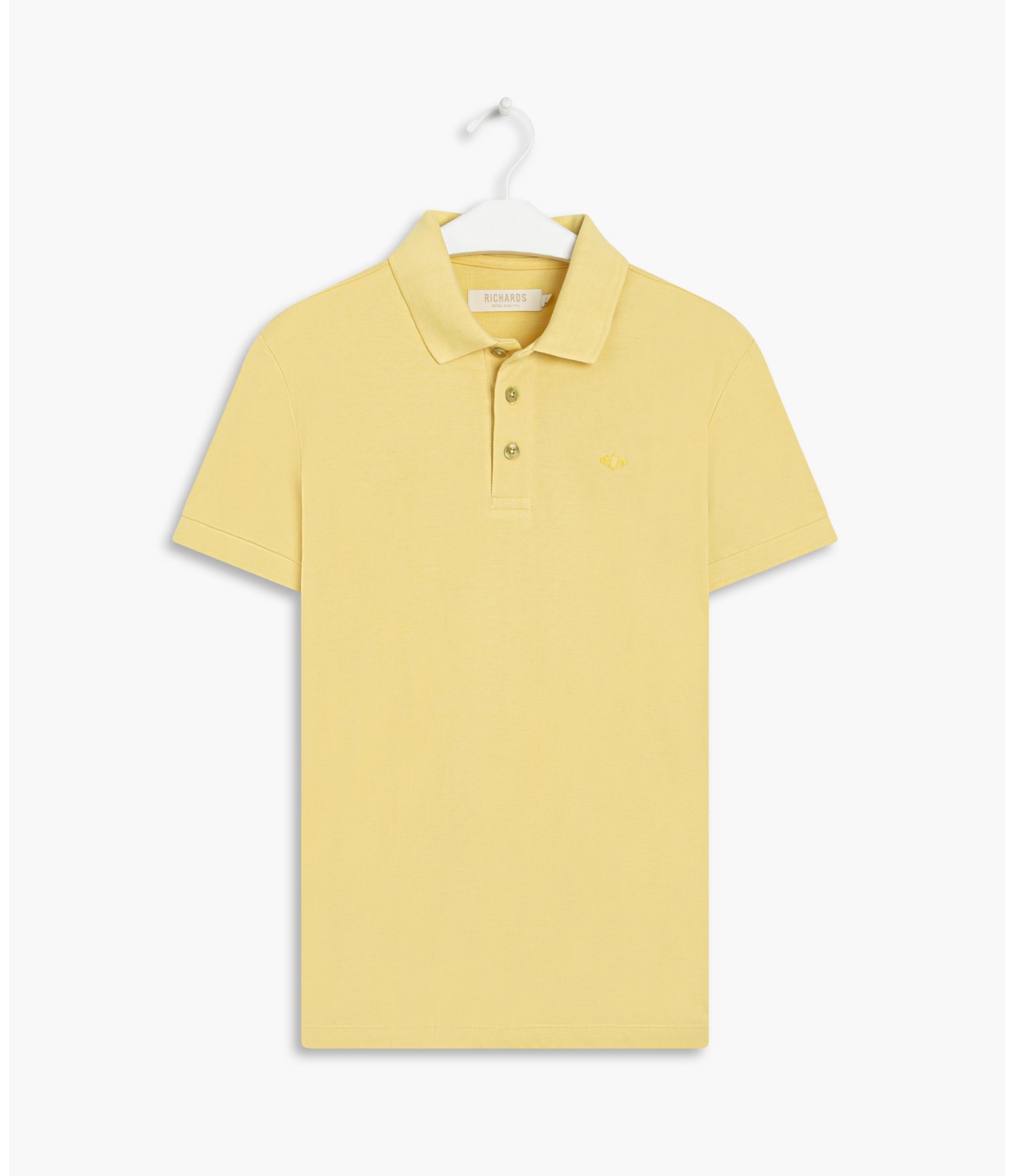 Polo Piquet Lisa Mc Amarelo Claro