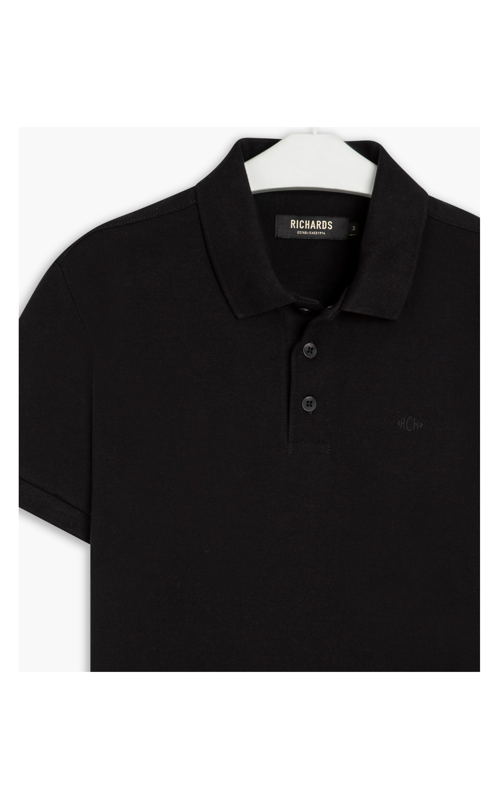 Polo Piquet Lisa Mc Preto
