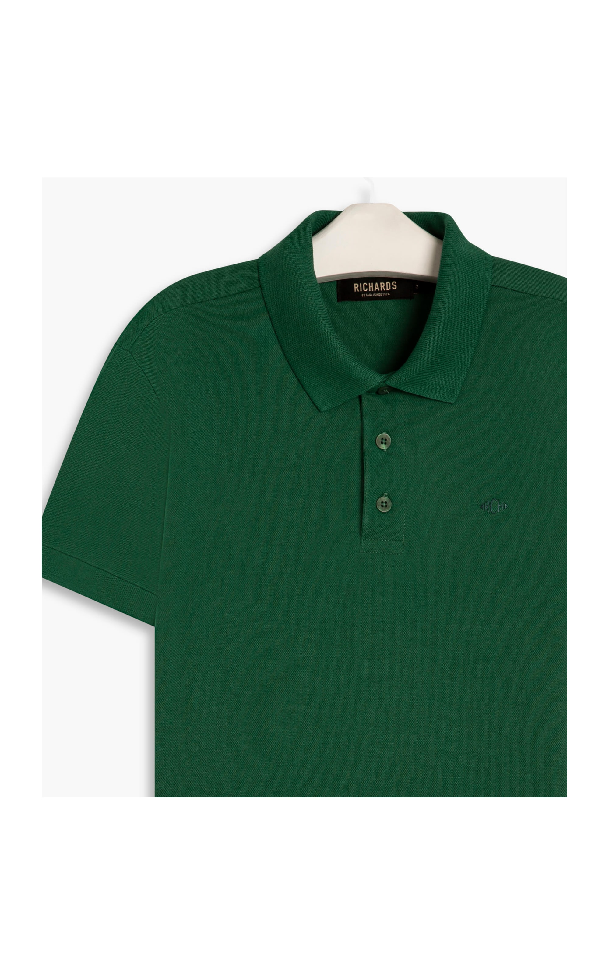 Polo Piquet Lisa Mc Verde Bandeira