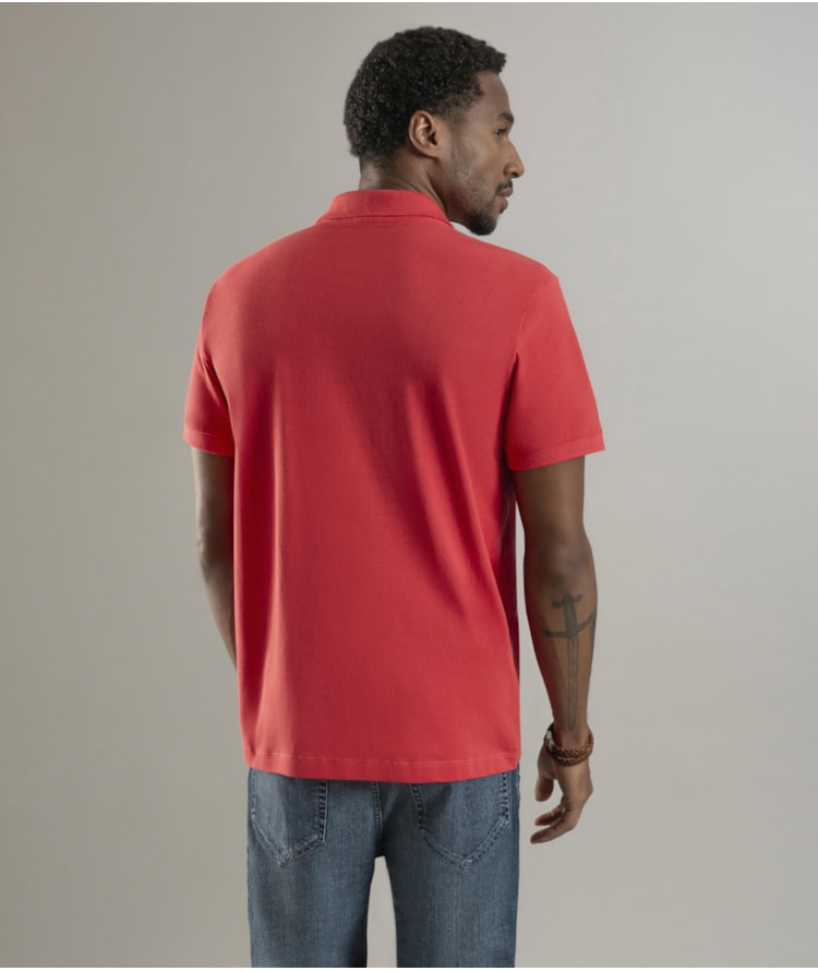 Polo Piquet Lisa Melancia